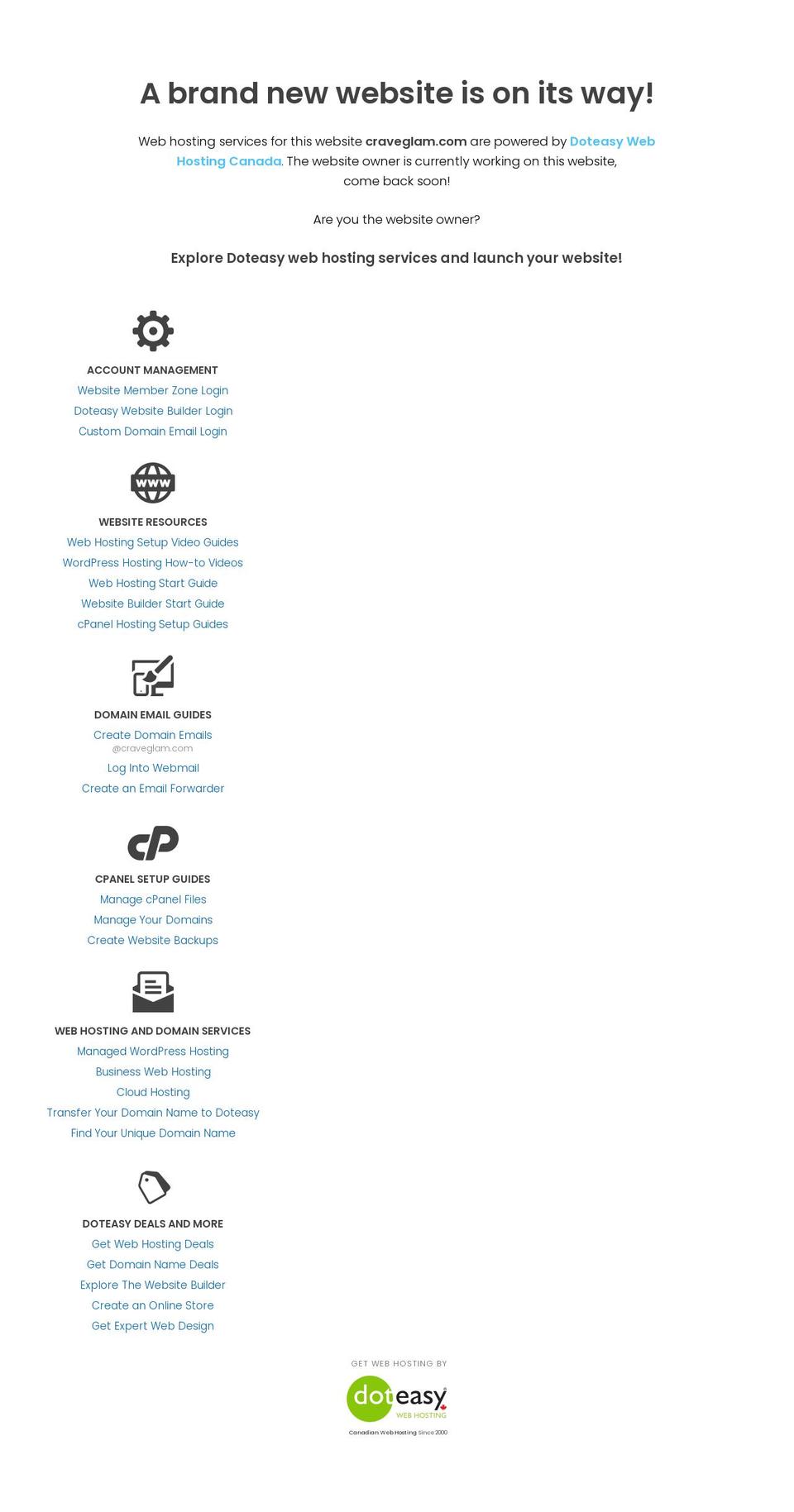 craveglam.com — Shopify storefront screenshot