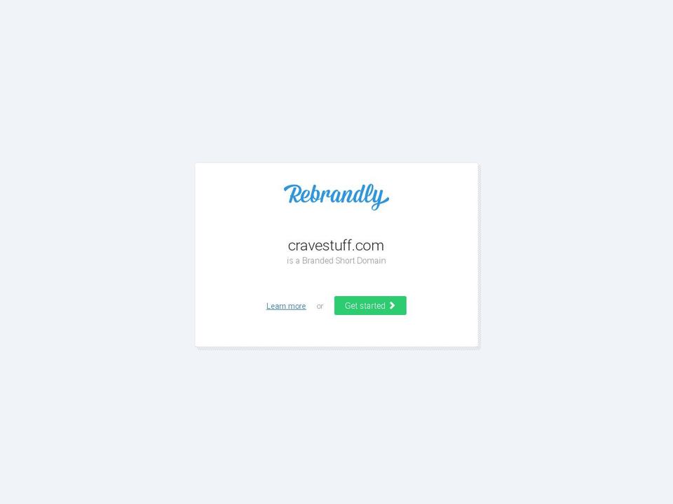 cravestuff.com — Shopify storefront screenshot