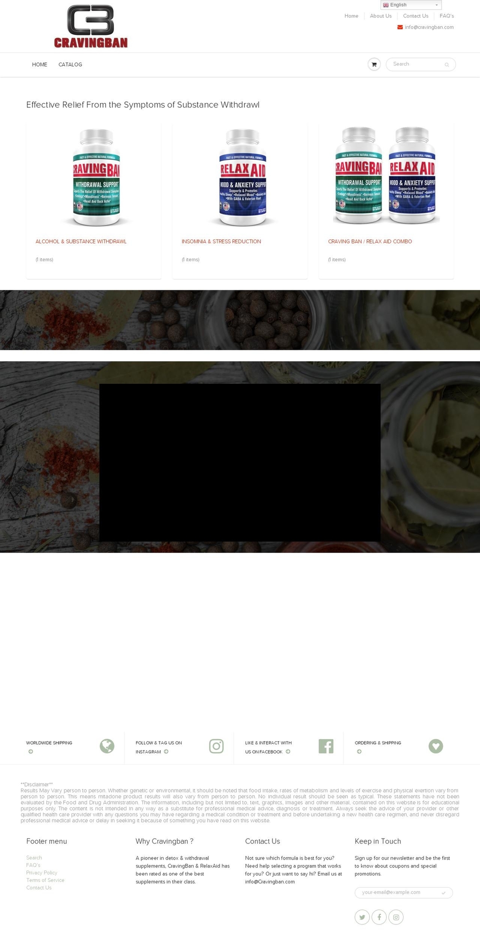 cravingban.com — Shopify storefront screenshot