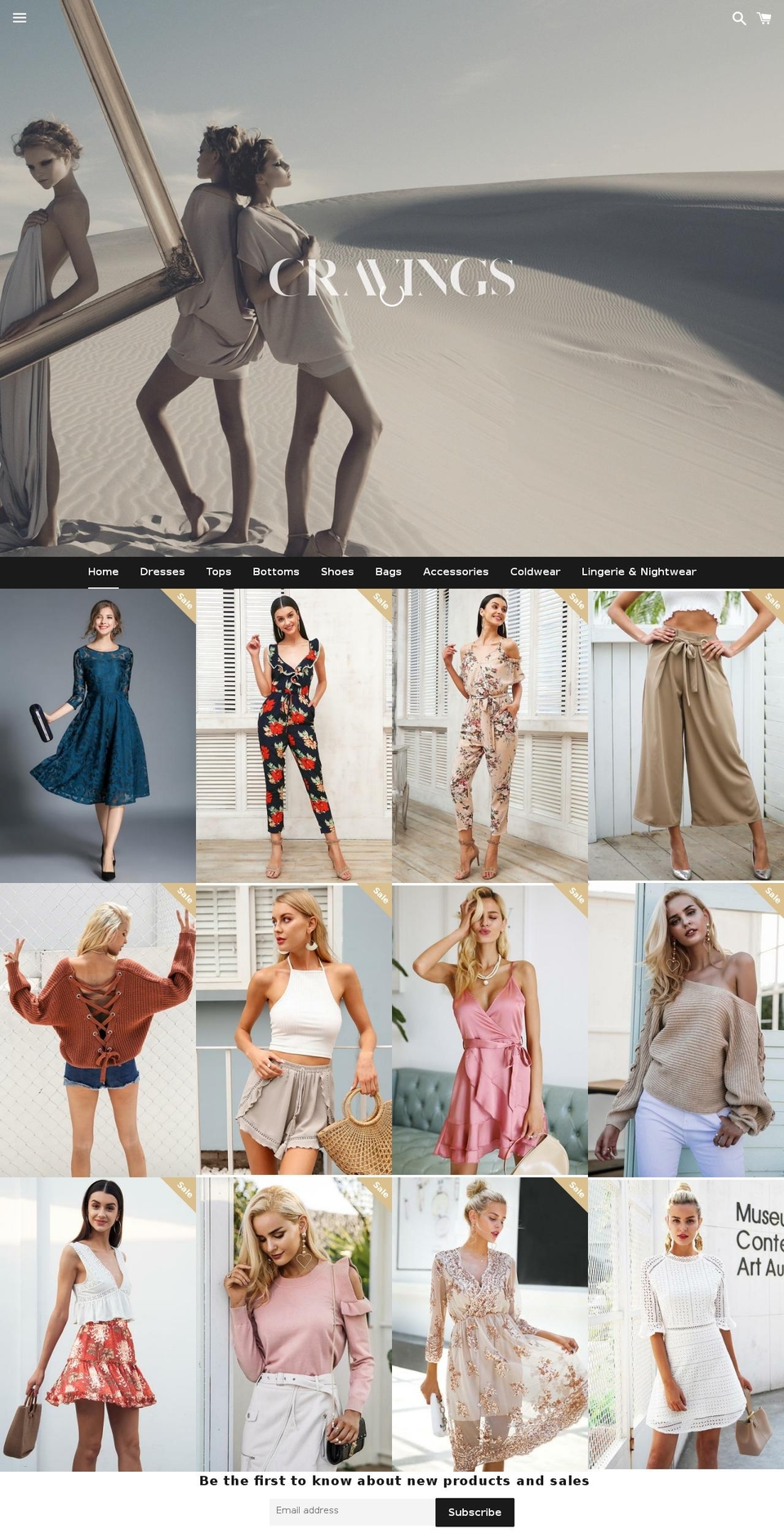 cravings-store.com shopify website screenshot