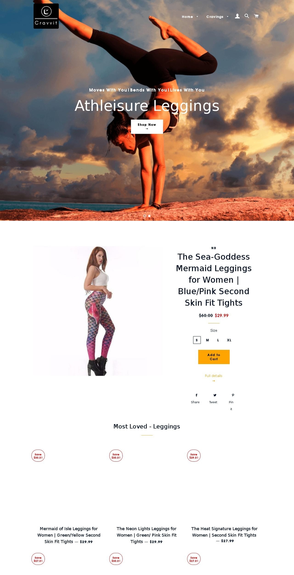 cravvit.com — Shopify storefront screenshot