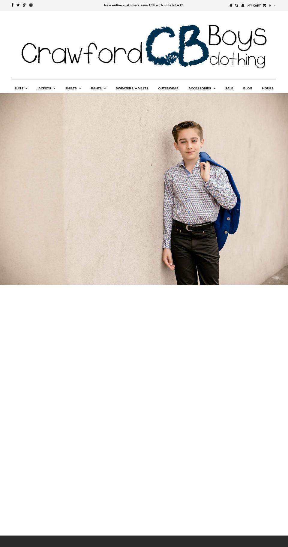 crawfordboys.com — Shopify storefront screenshot