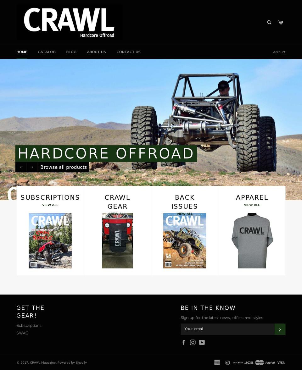 crawl2magazine.com shopify website screenshot