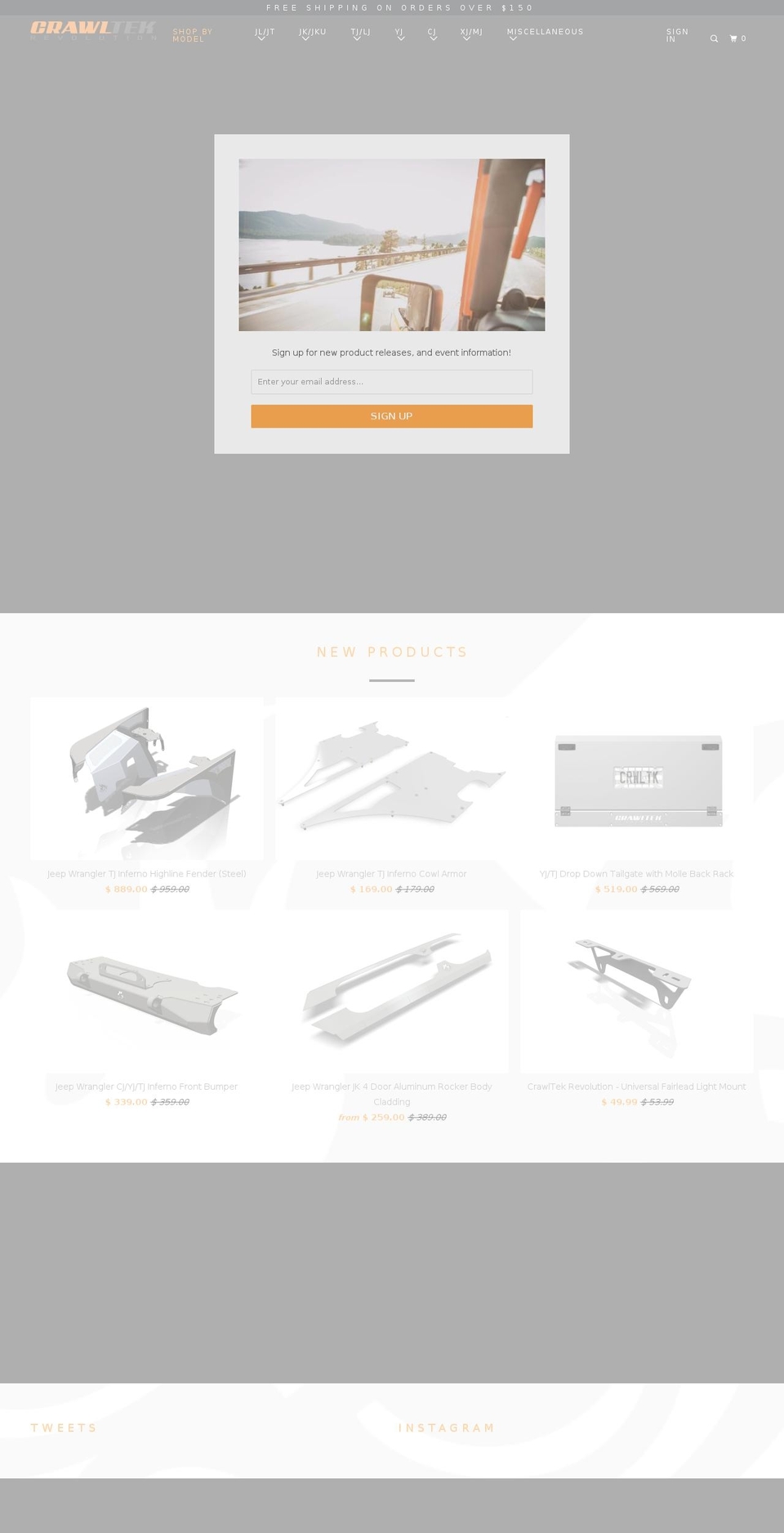 crawltek.com — Shopify storefront screenshot