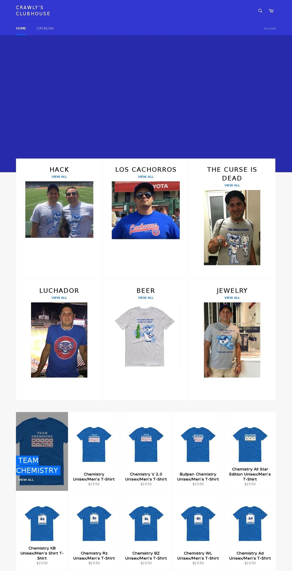 crawlysclubhouse.com shopify website screenshot