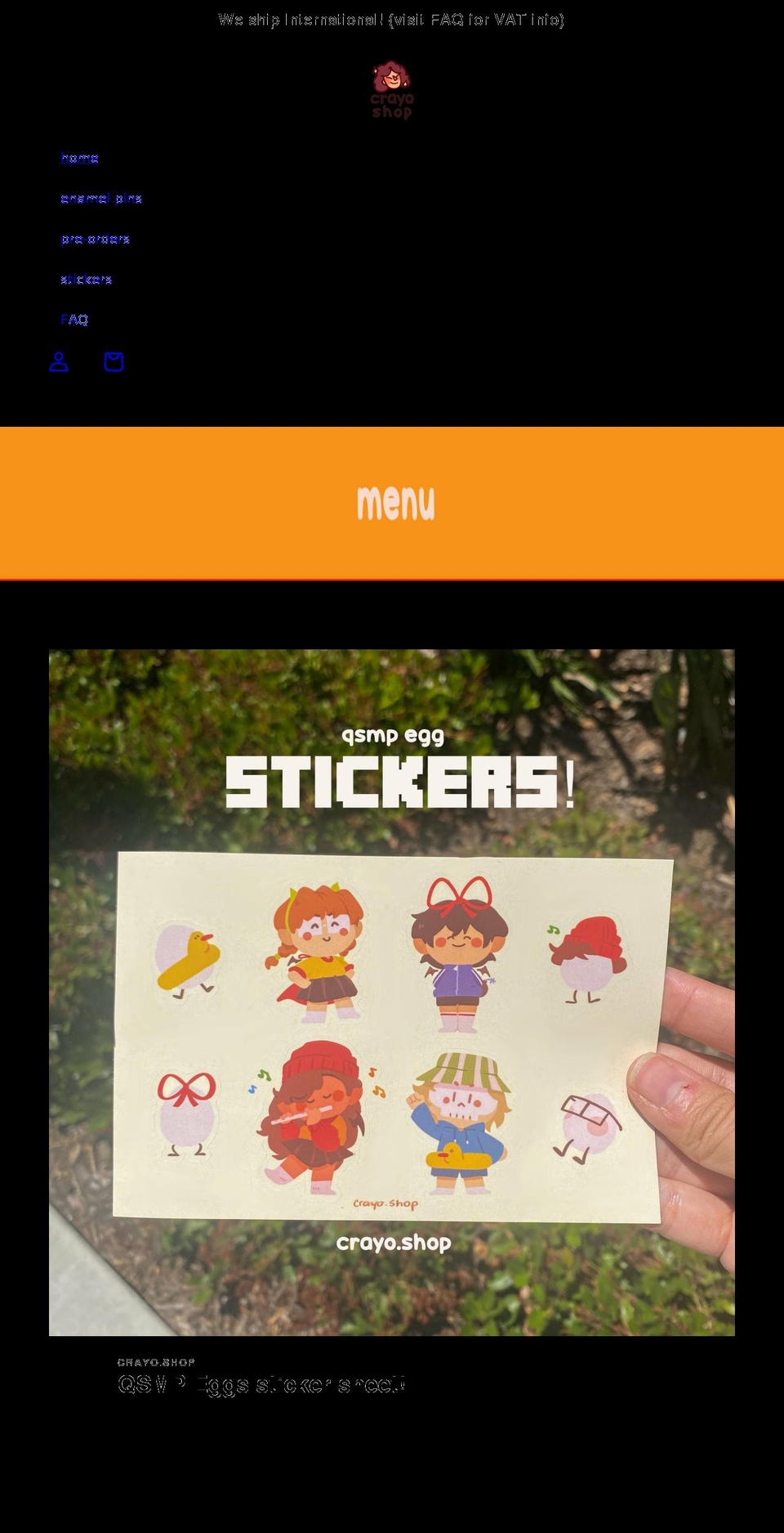 crayo.shop shopify website screenshot