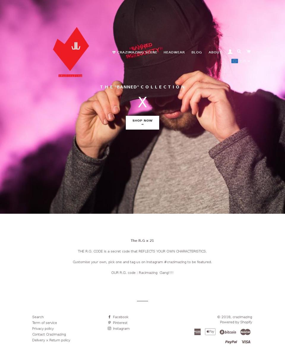 crazimazing.com — Shopify storefront screenshot