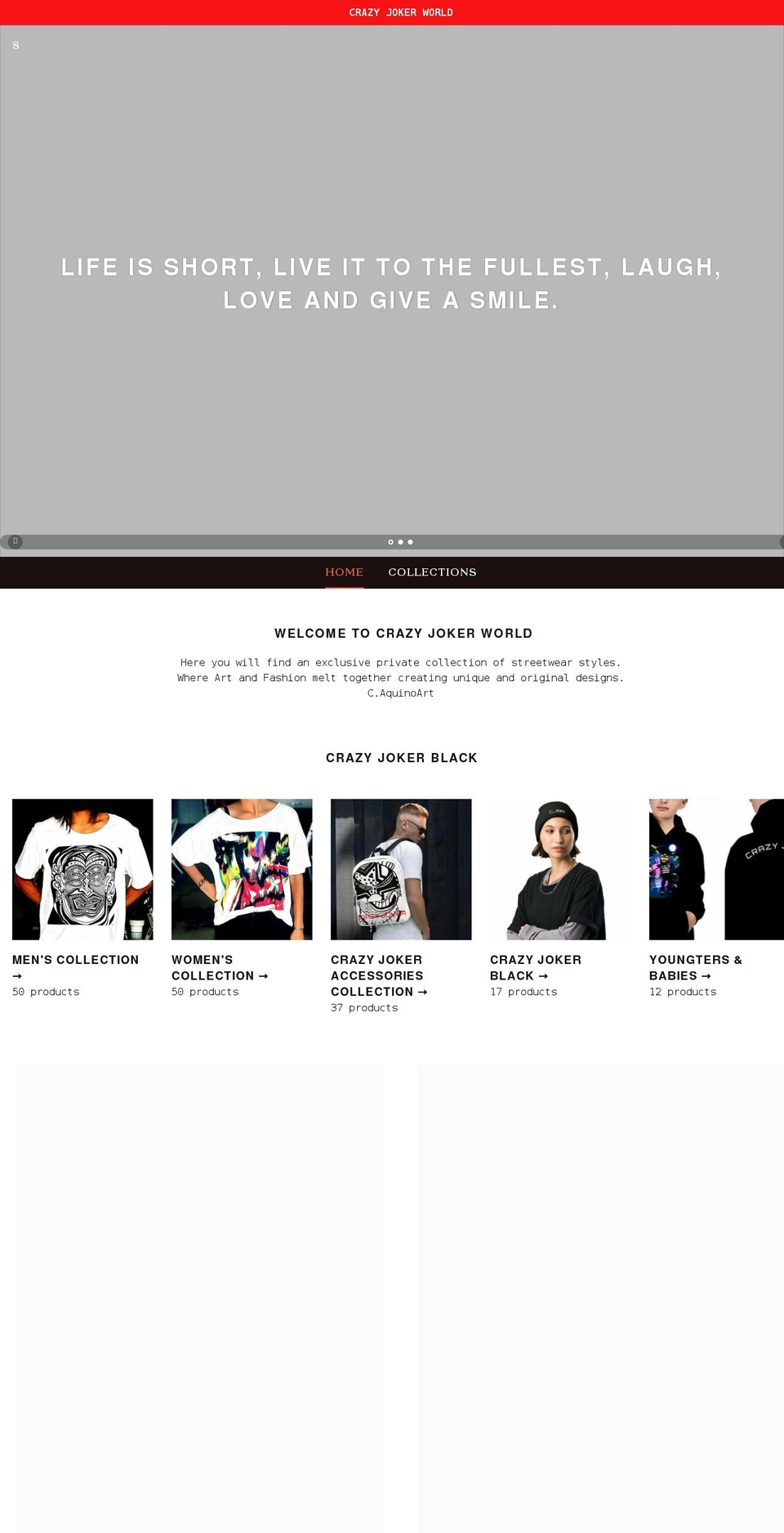 crazy-joker.com shopify website screenshot