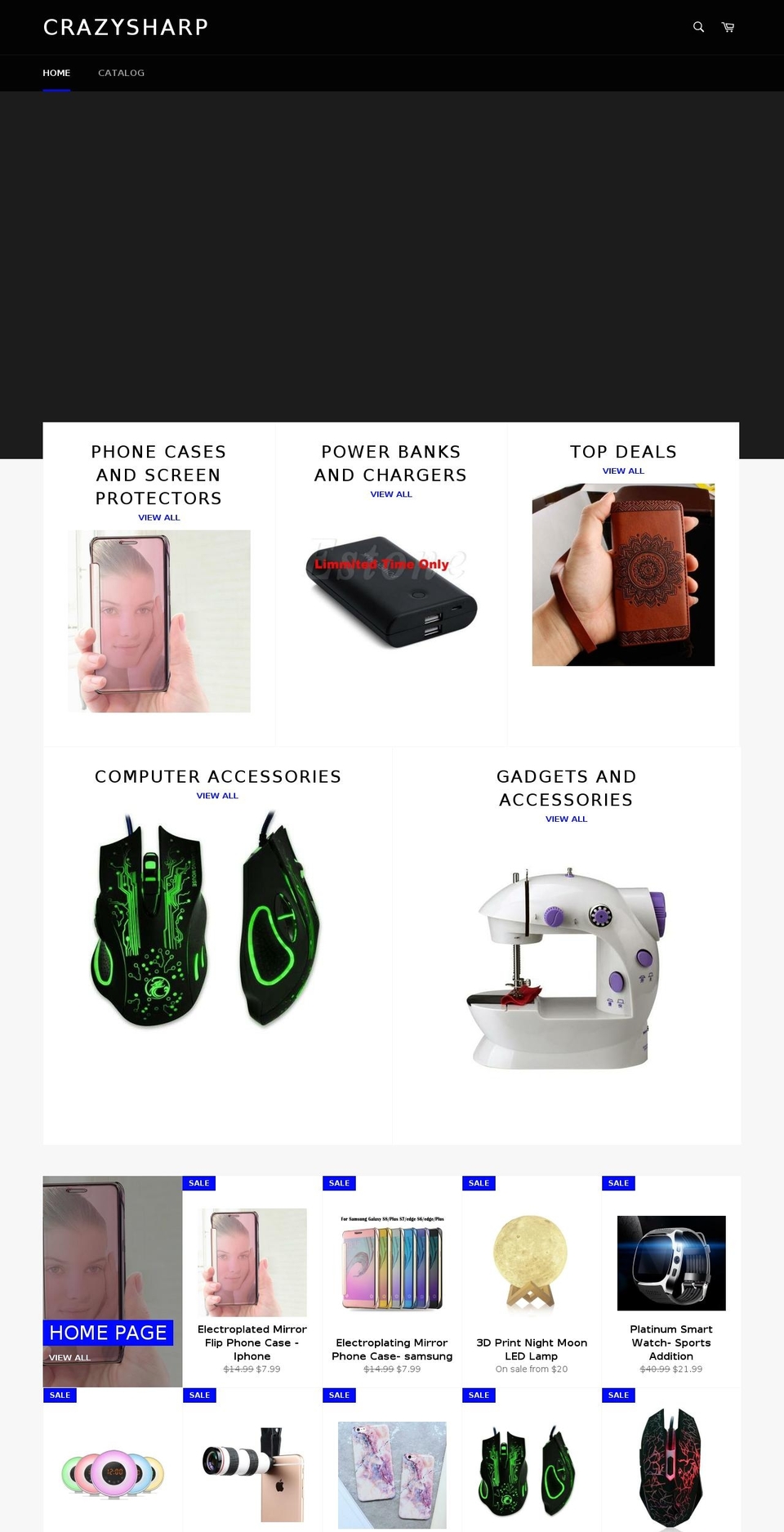 crazy-sharp.com shopify website screenshot
