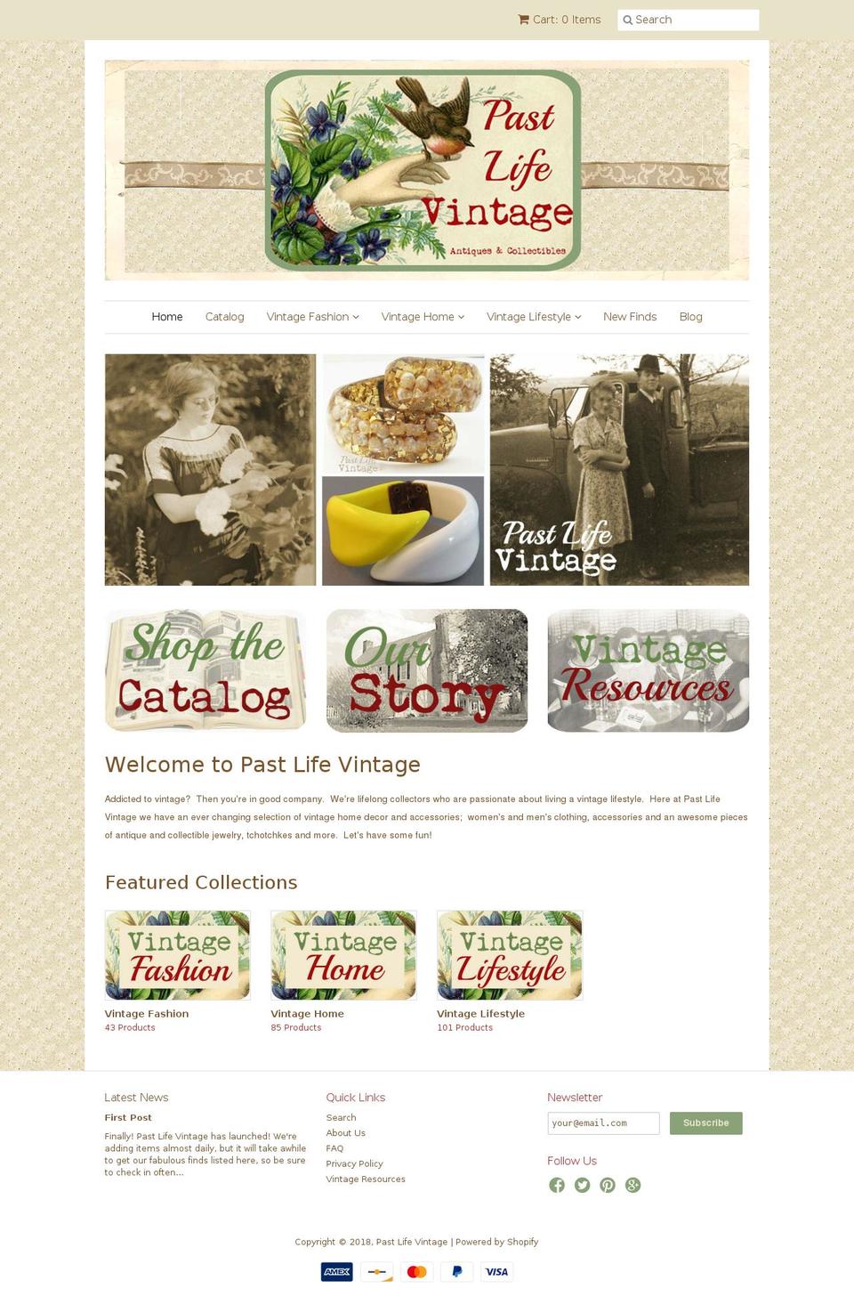 crazyaboutvintage.com — Shopify storefront screenshot