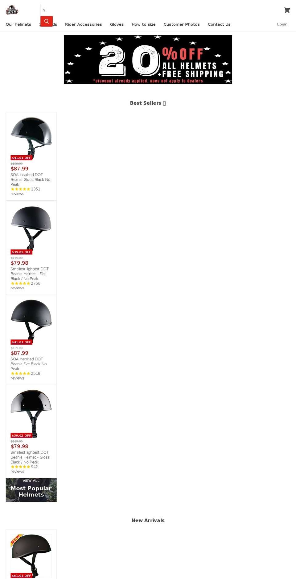 Muliprice Empire MAIN - Bold WIP - March 8\/18 Shopify theme site example crazyalshelmets.com