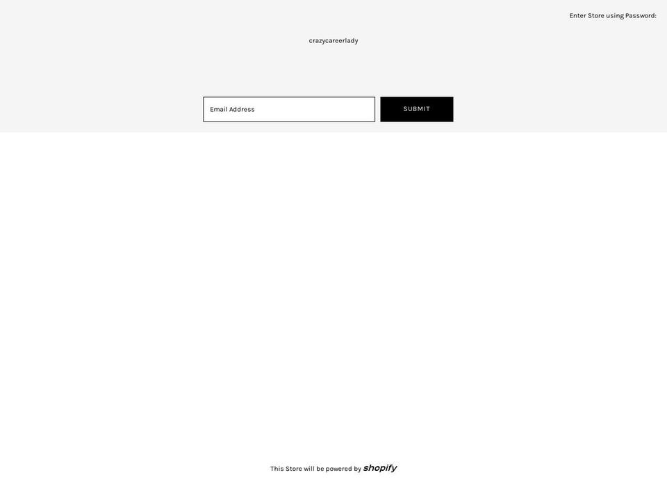 crazycareerlady.com — Shopify storefront screenshot