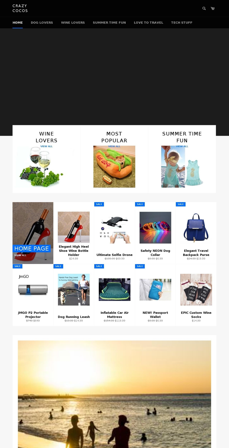 crazycocos.com Shopify store