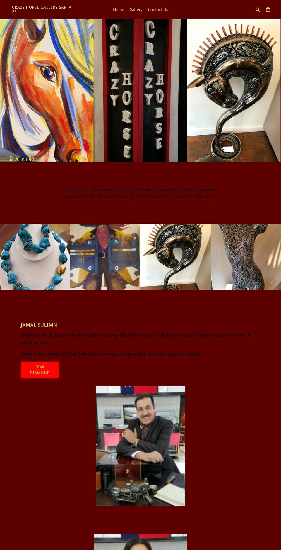 crazyhorsegallery.com — Shopify storefront screenshot