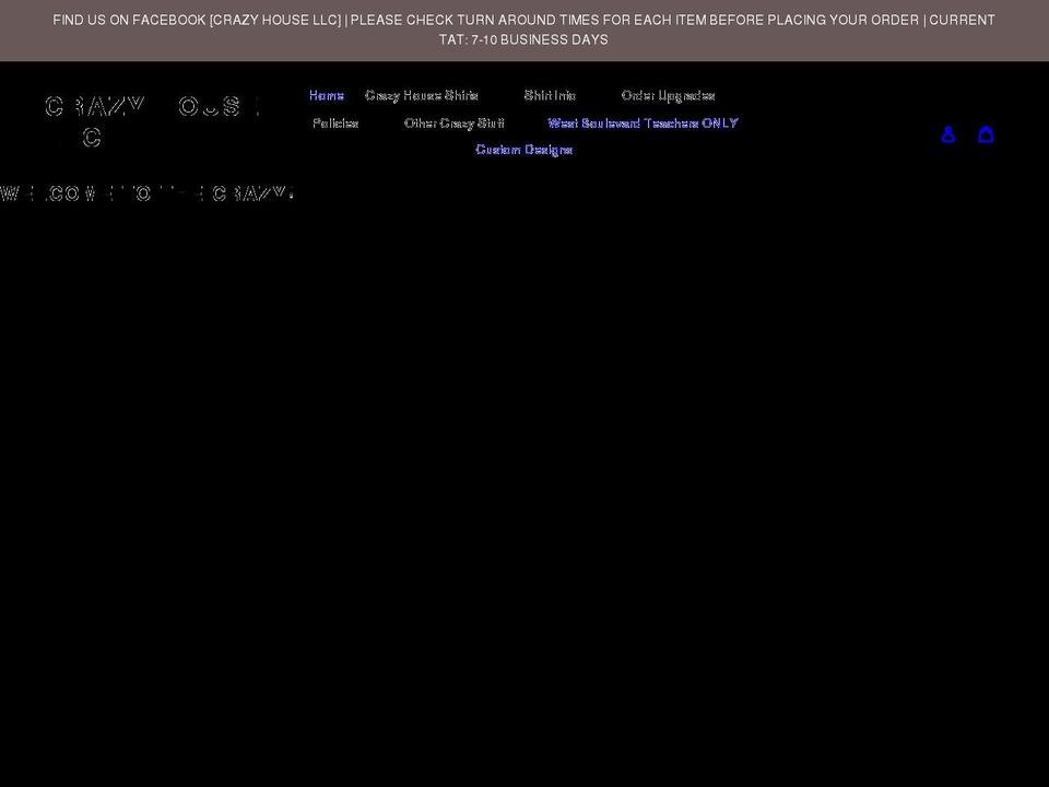 crazyhousellc.com shopify website screenshot