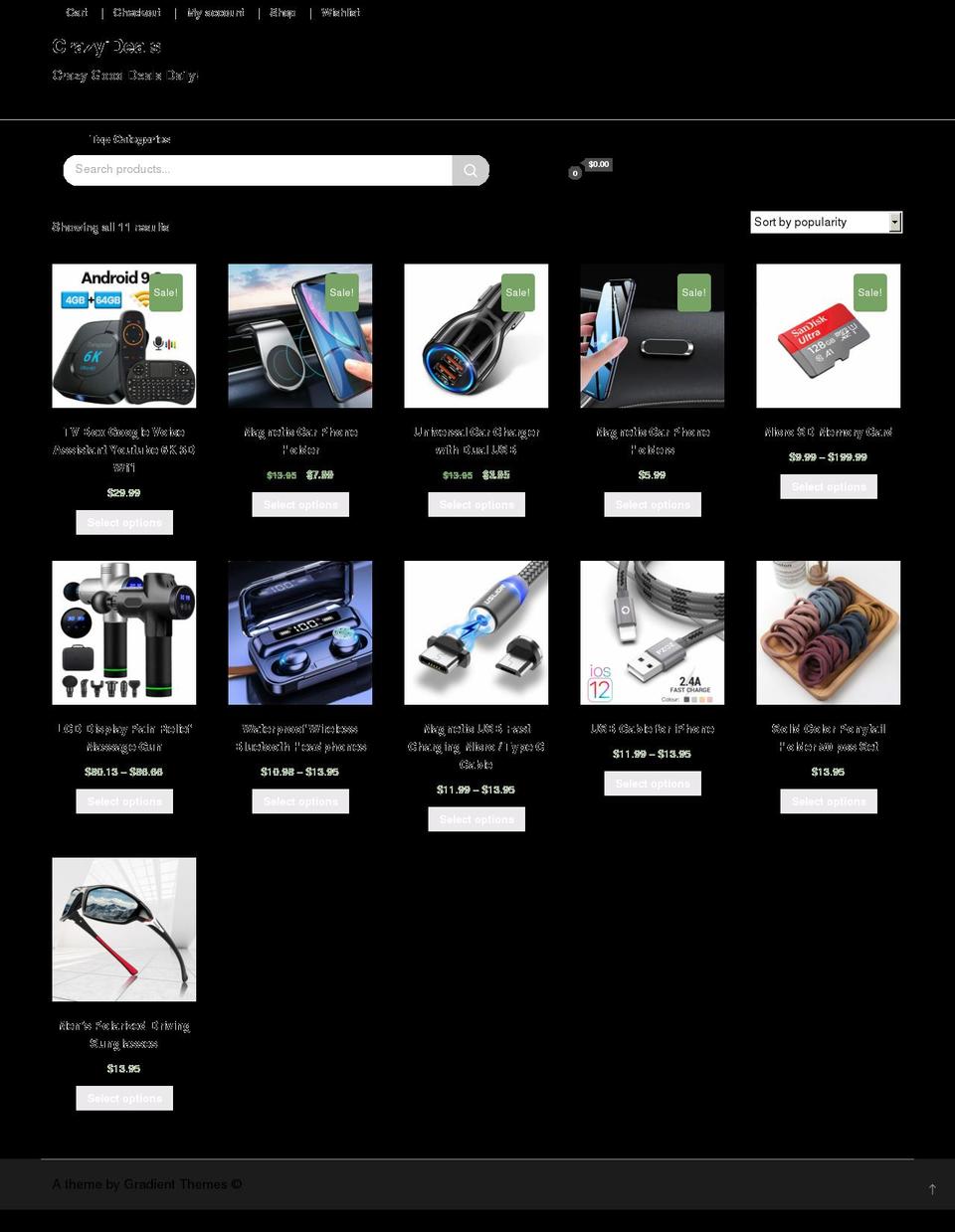 crazyideals.com — Shopify storefront screenshot