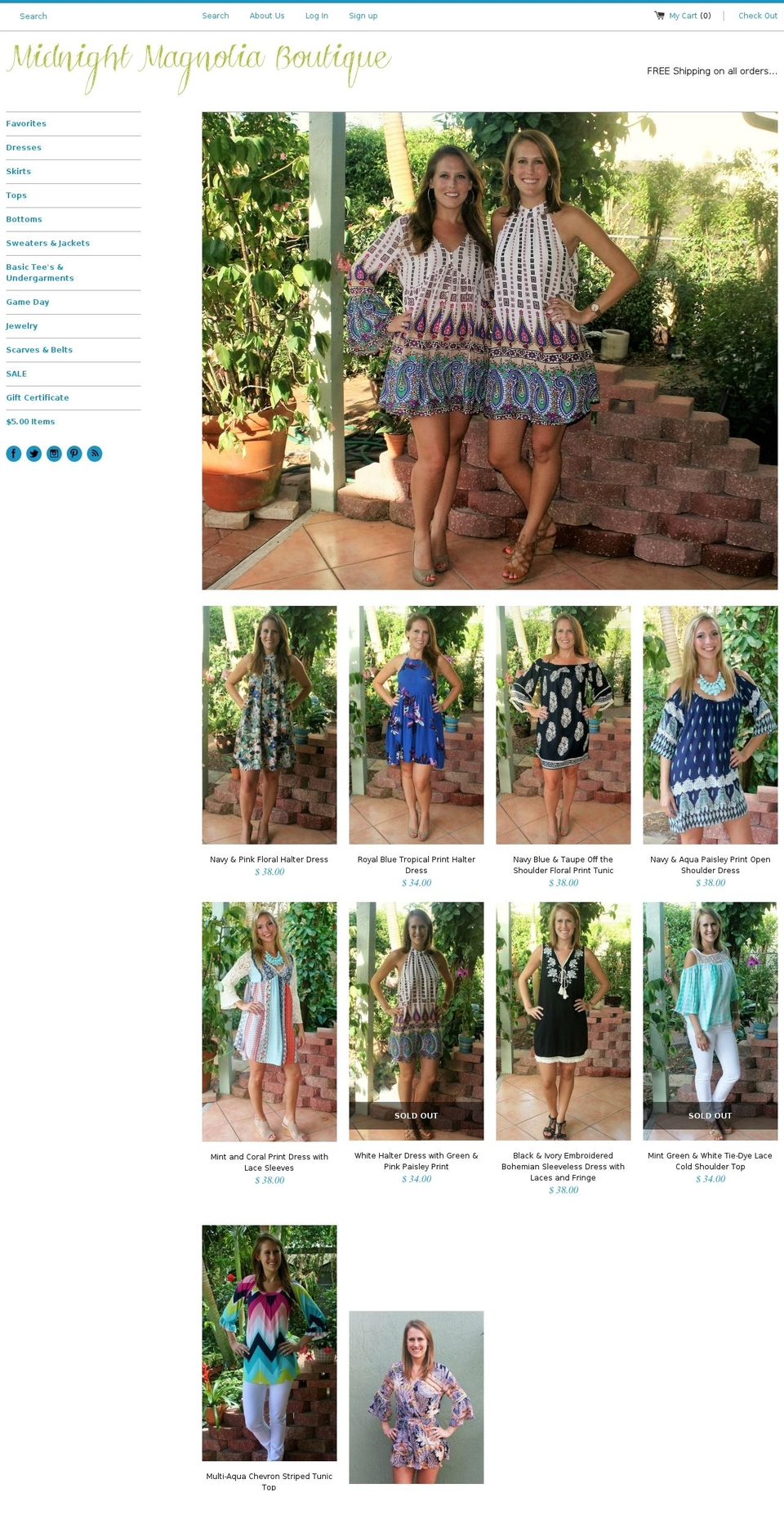 crazymagnolia.com shopify website screenshot