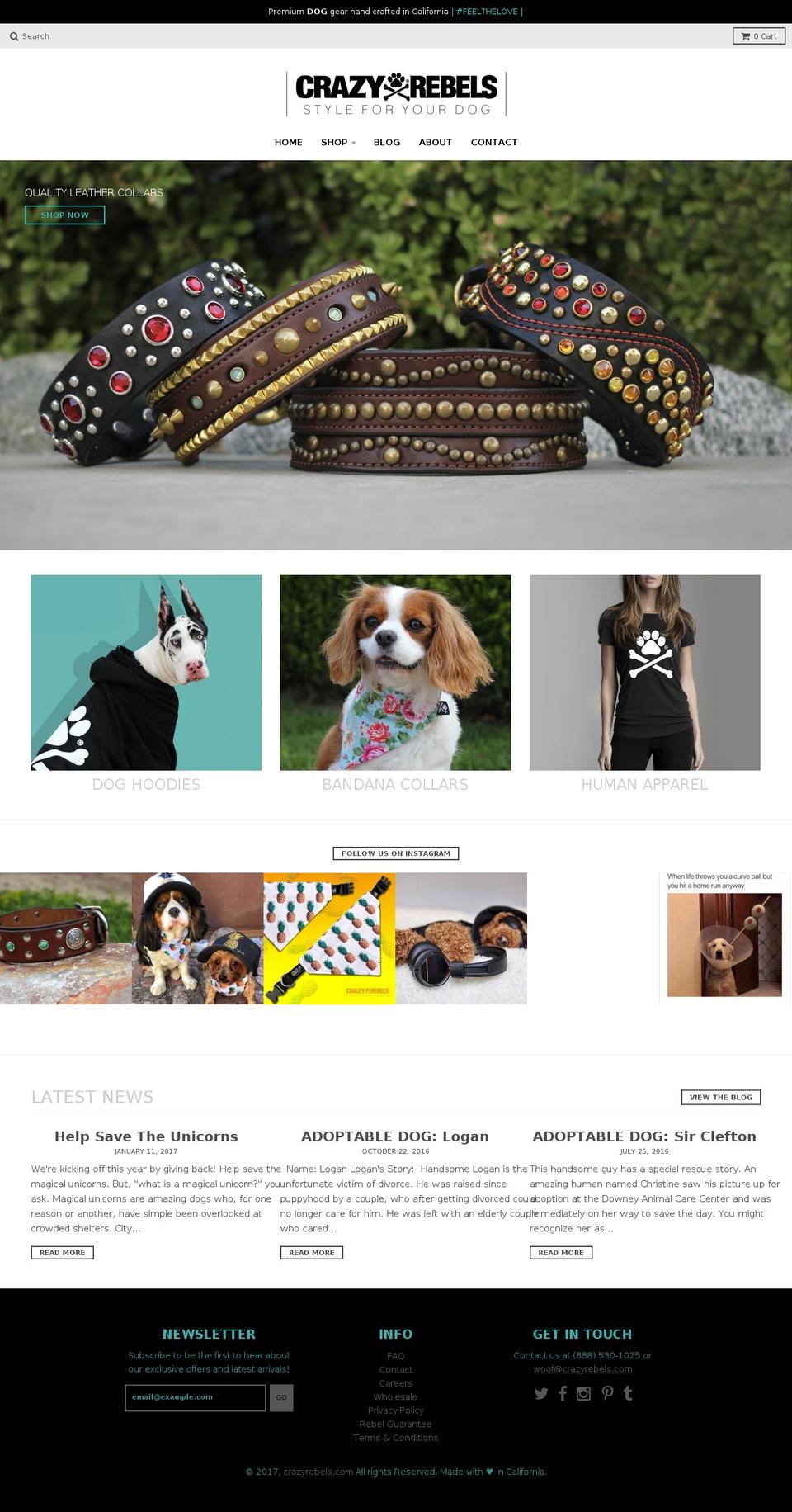 crazyrebel.com shopify website screenshot