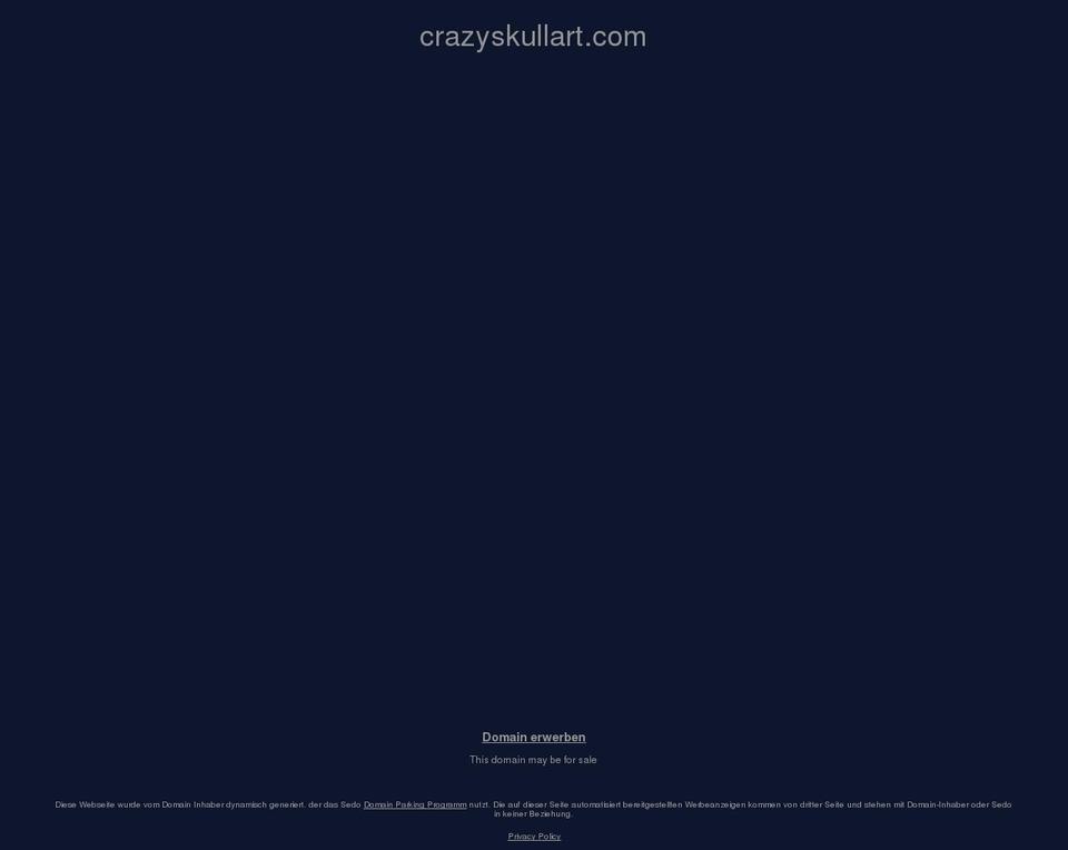 crazyskullart.com — Shopify storefront screenshot