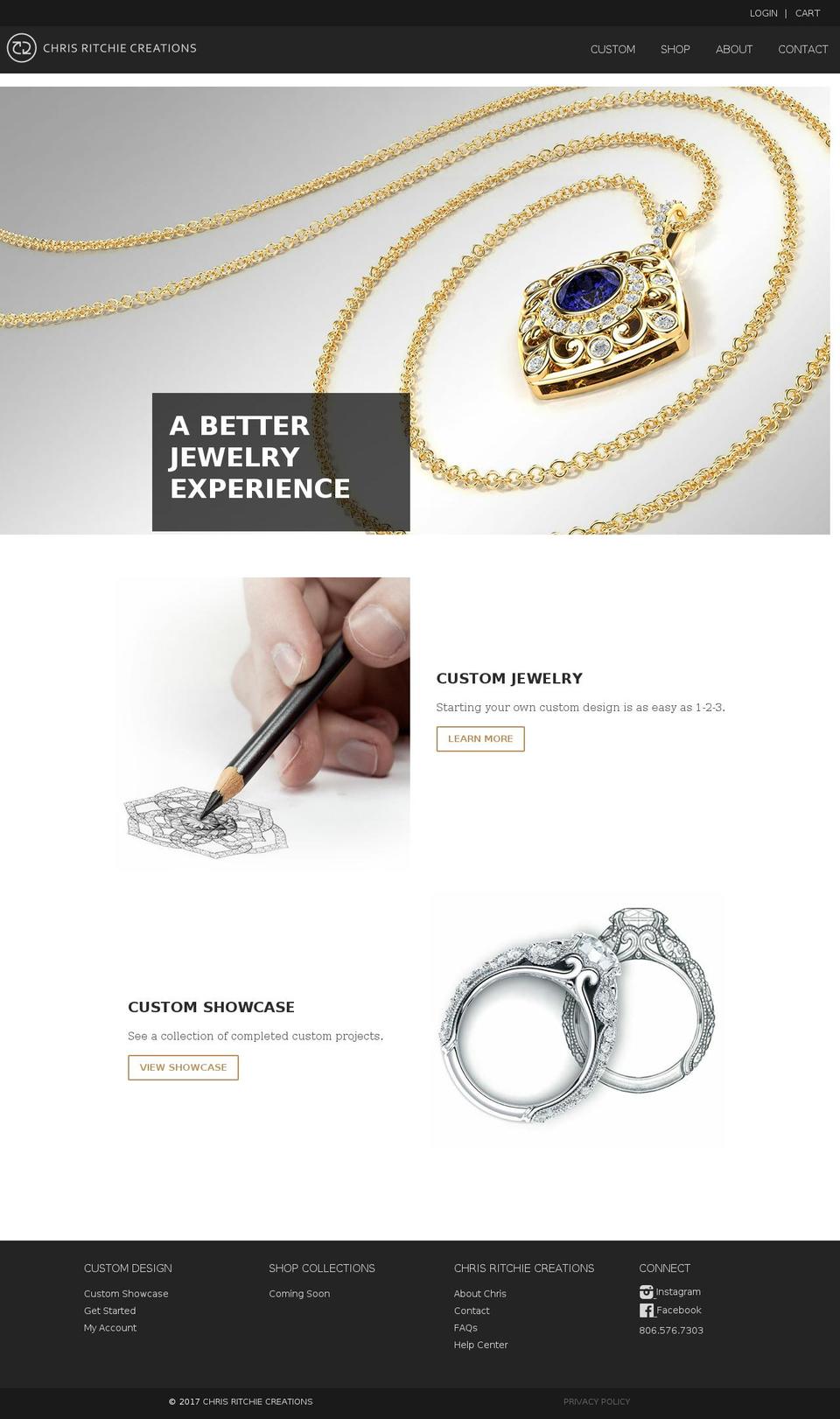 crcjewelry.com shopify website screenshot