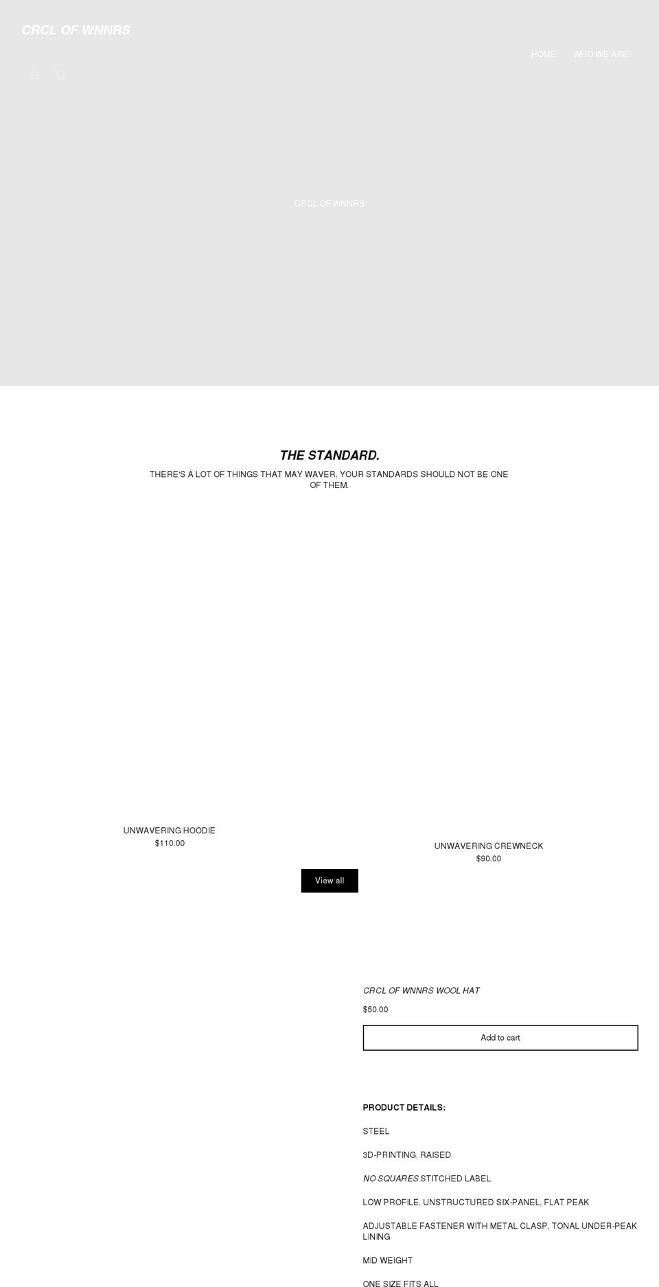 crclofwnnrs.com shopify website screenshot