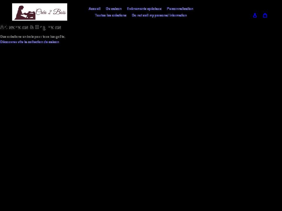 crea2bois.com shopify website screenshot