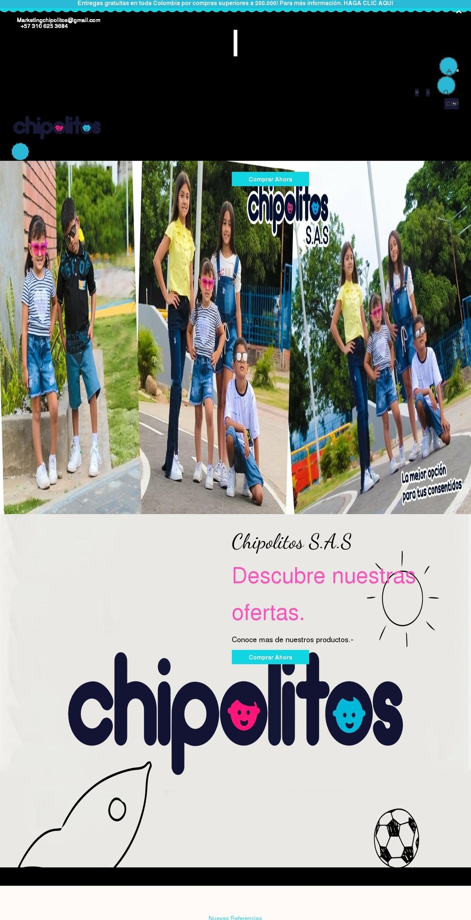 creacioneschipolitos.com shopify website screenshot