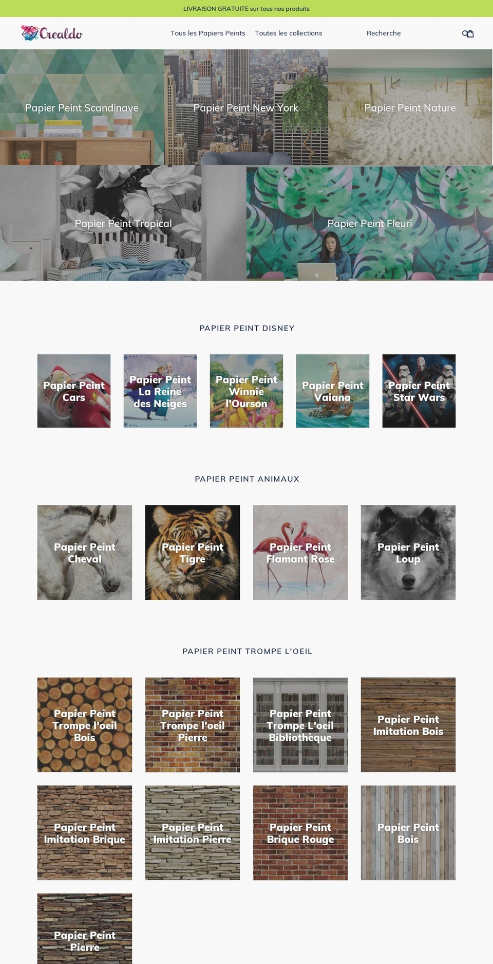crealdo.com — Shopify storefront screenshot