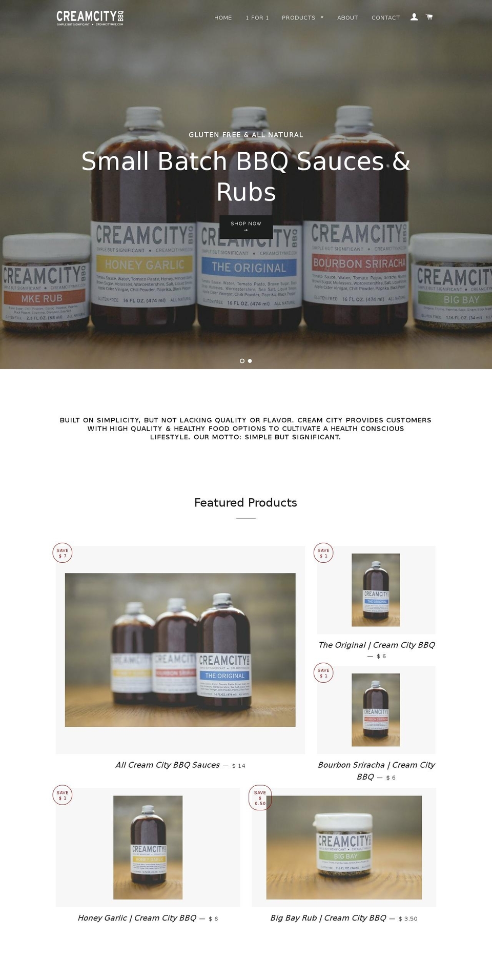 creamcitymke.com shopify website screenshot
