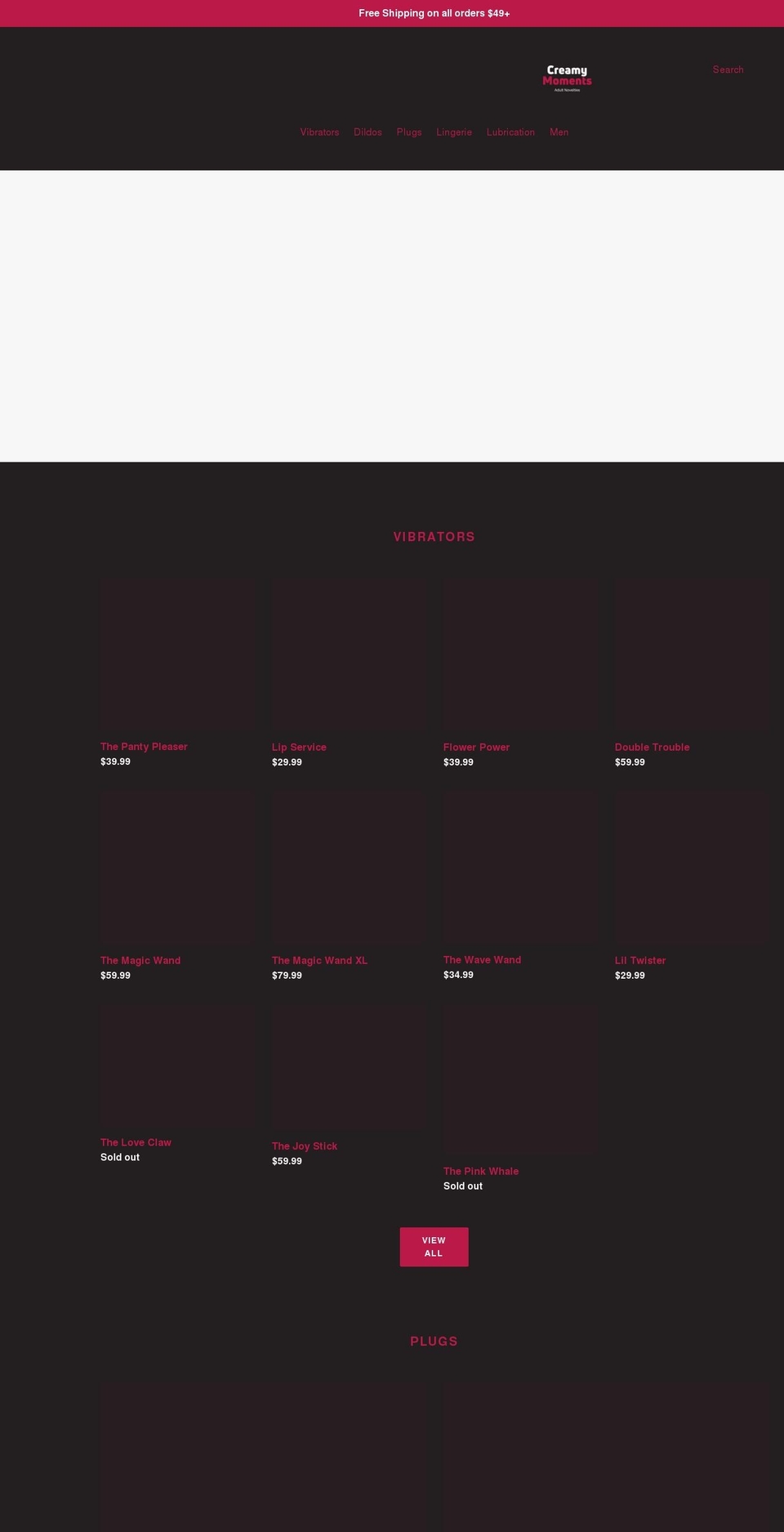 creamymoments.com shopify website screenshot