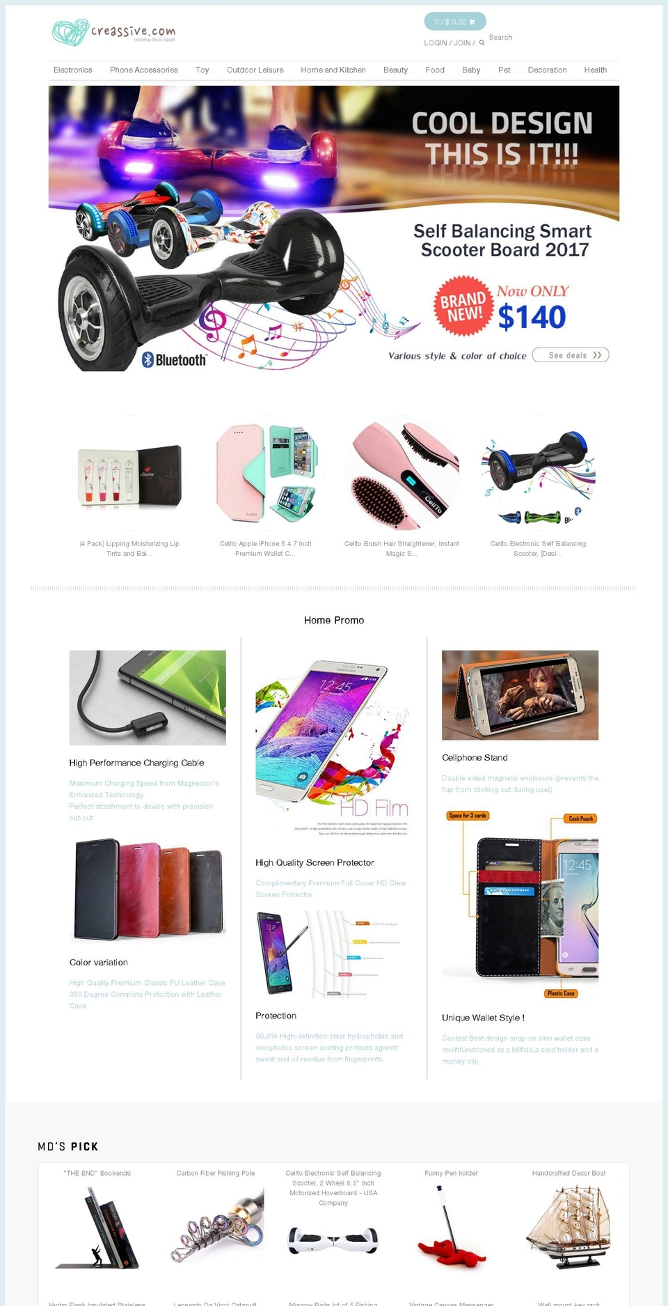 creassive.com shopify website screenshot