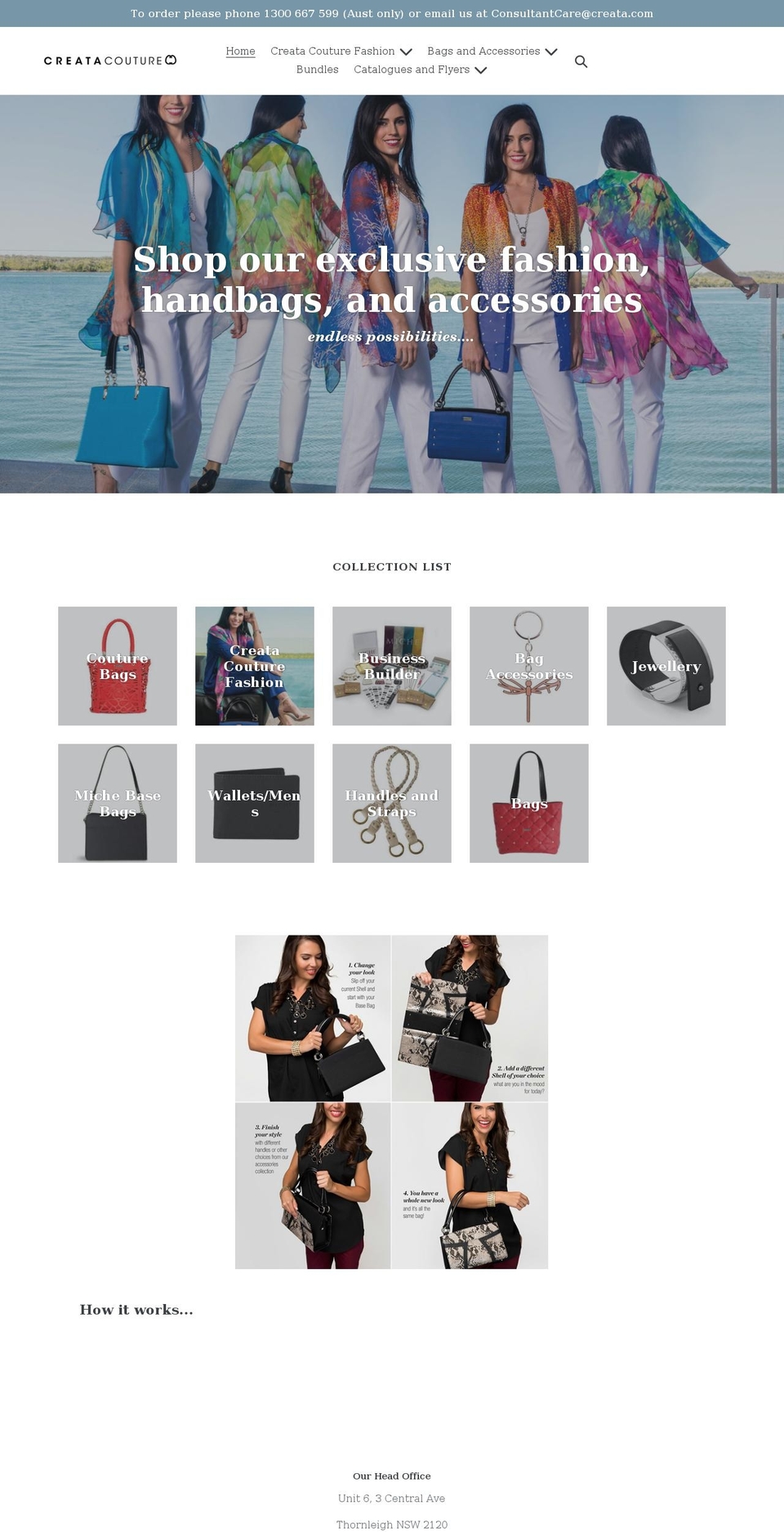 creatacouture.com shopify website screenshot