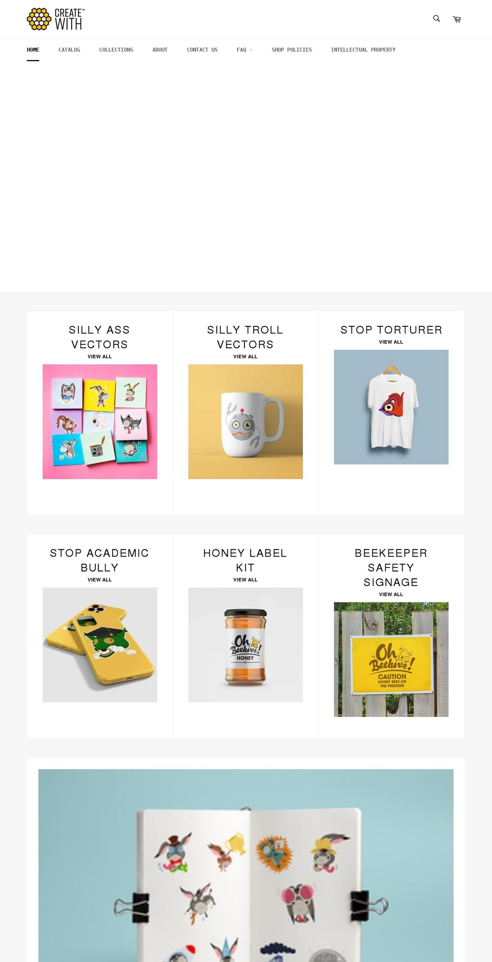 create-with-cc.myshopify.com shopify website screenshot