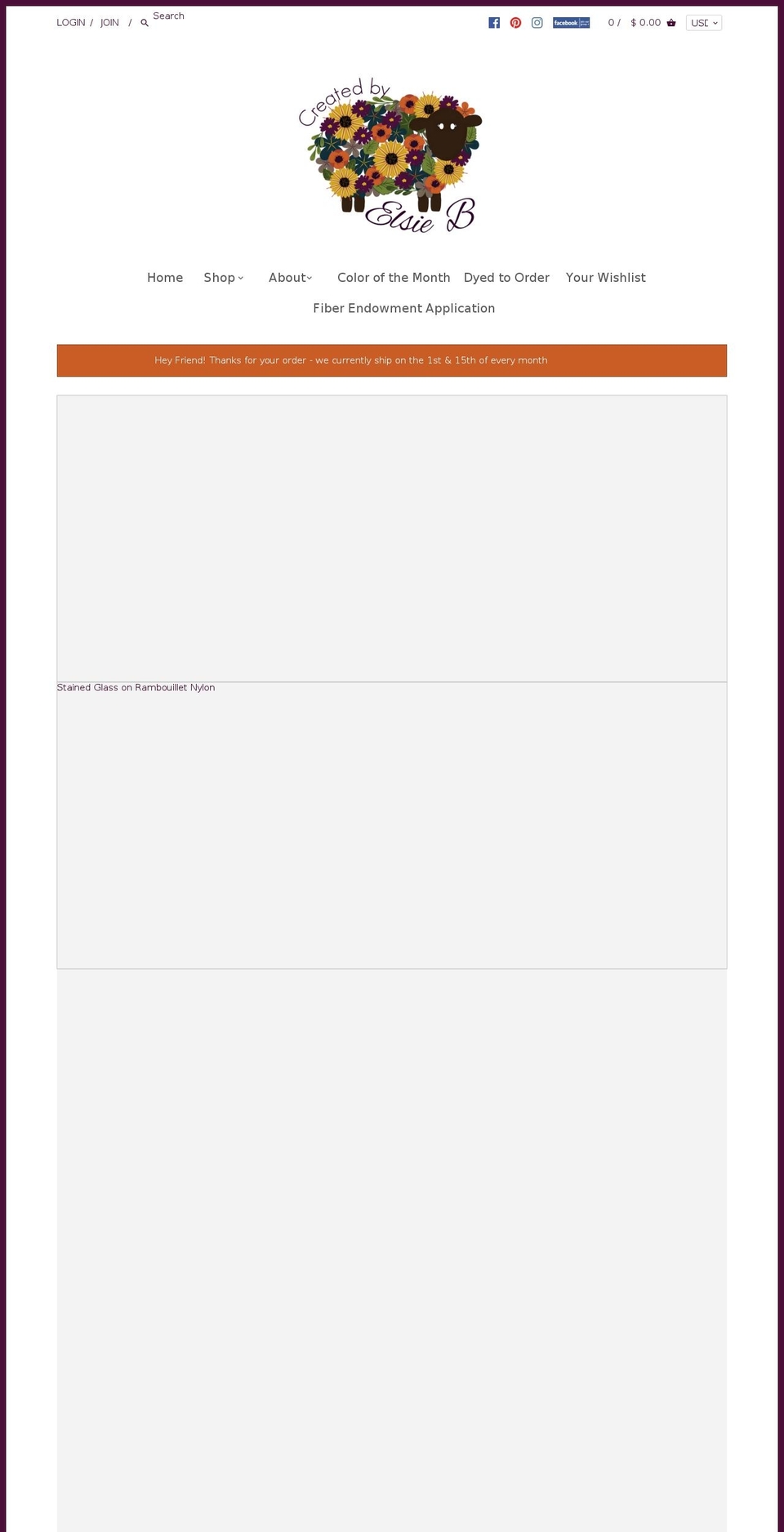 createdbyelsieb.com shopify website screenshot