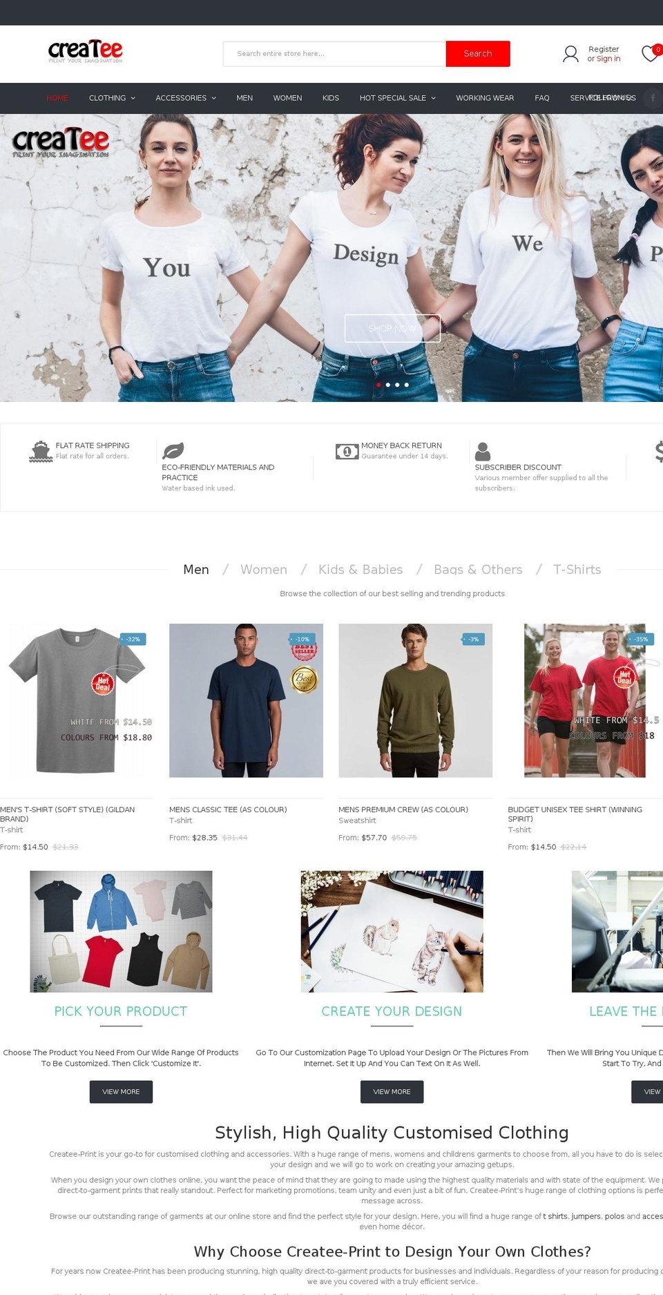 Sneaker Shopify theme site example createe-print.com