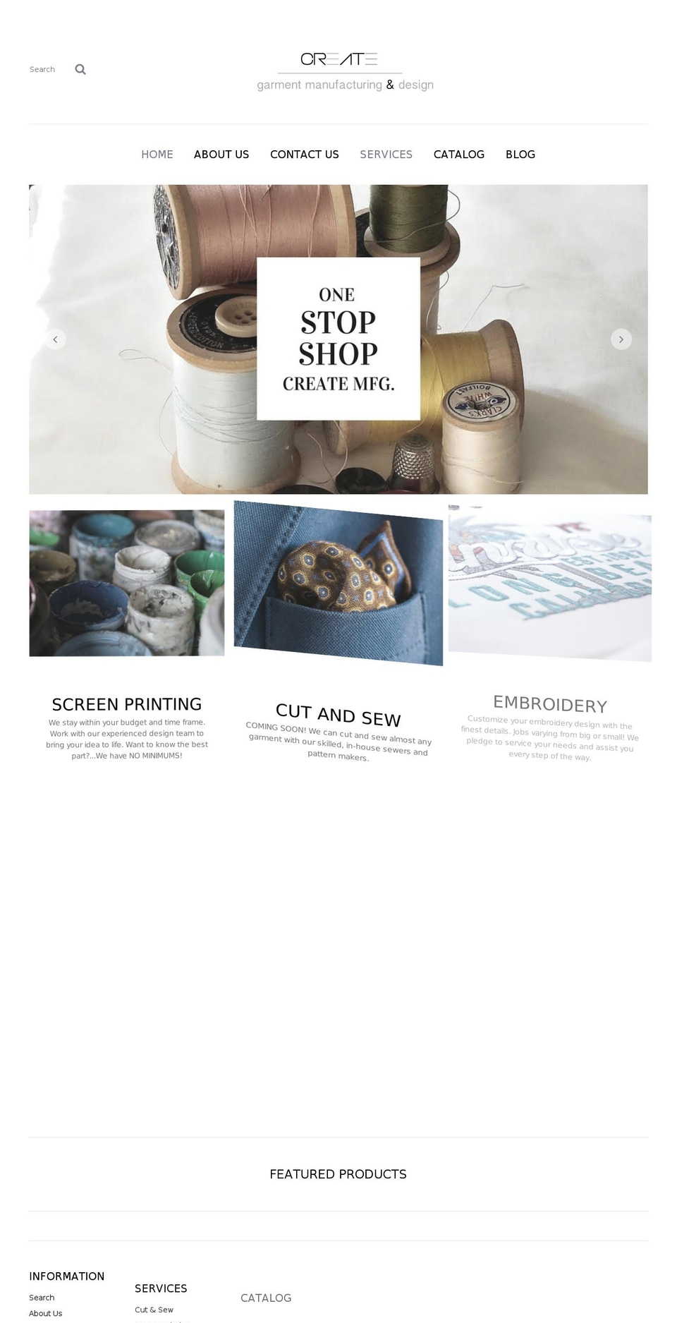 theme101 Shopify theme site example createmanufacturing.com