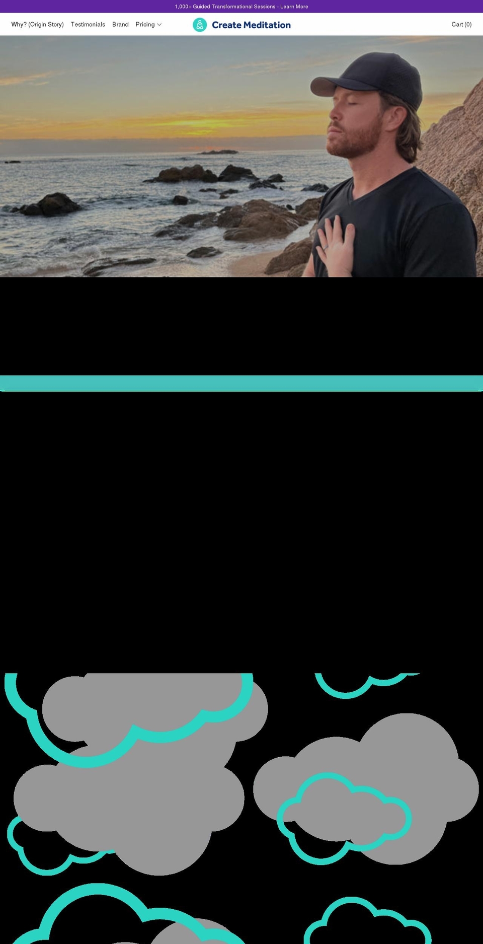 createmeditation.com shopify website screenshot