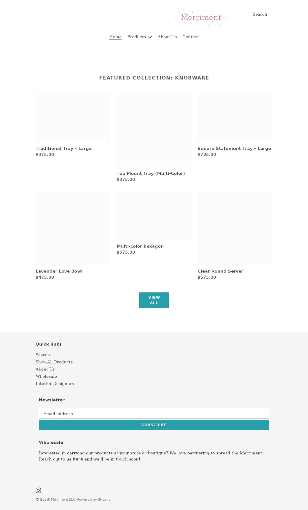 createmerriment.com shopify website screenshot