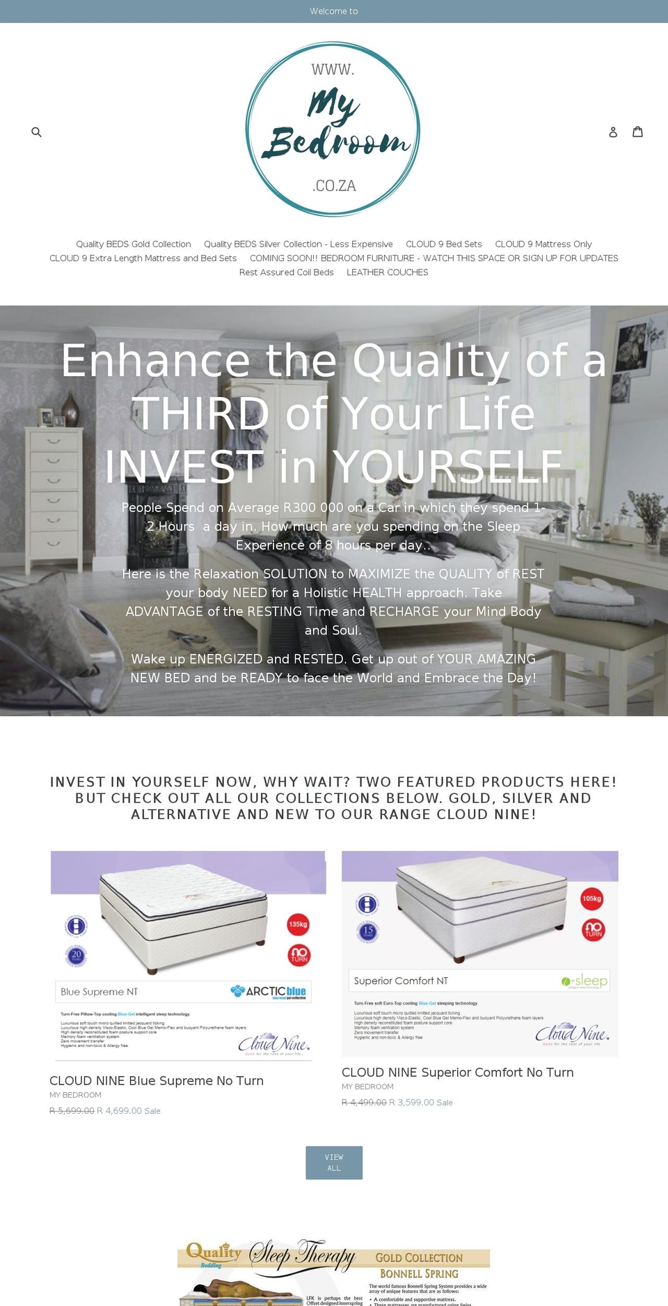 createmybedroom.com — Shopify storefront screenshot
