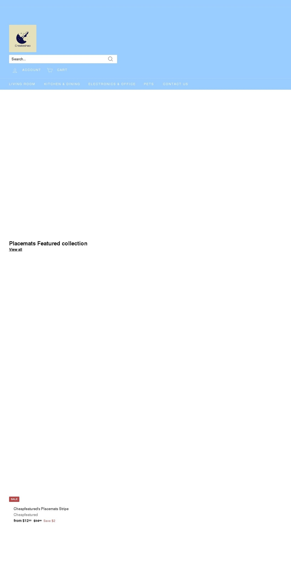 createshao.com shopify website screenshot