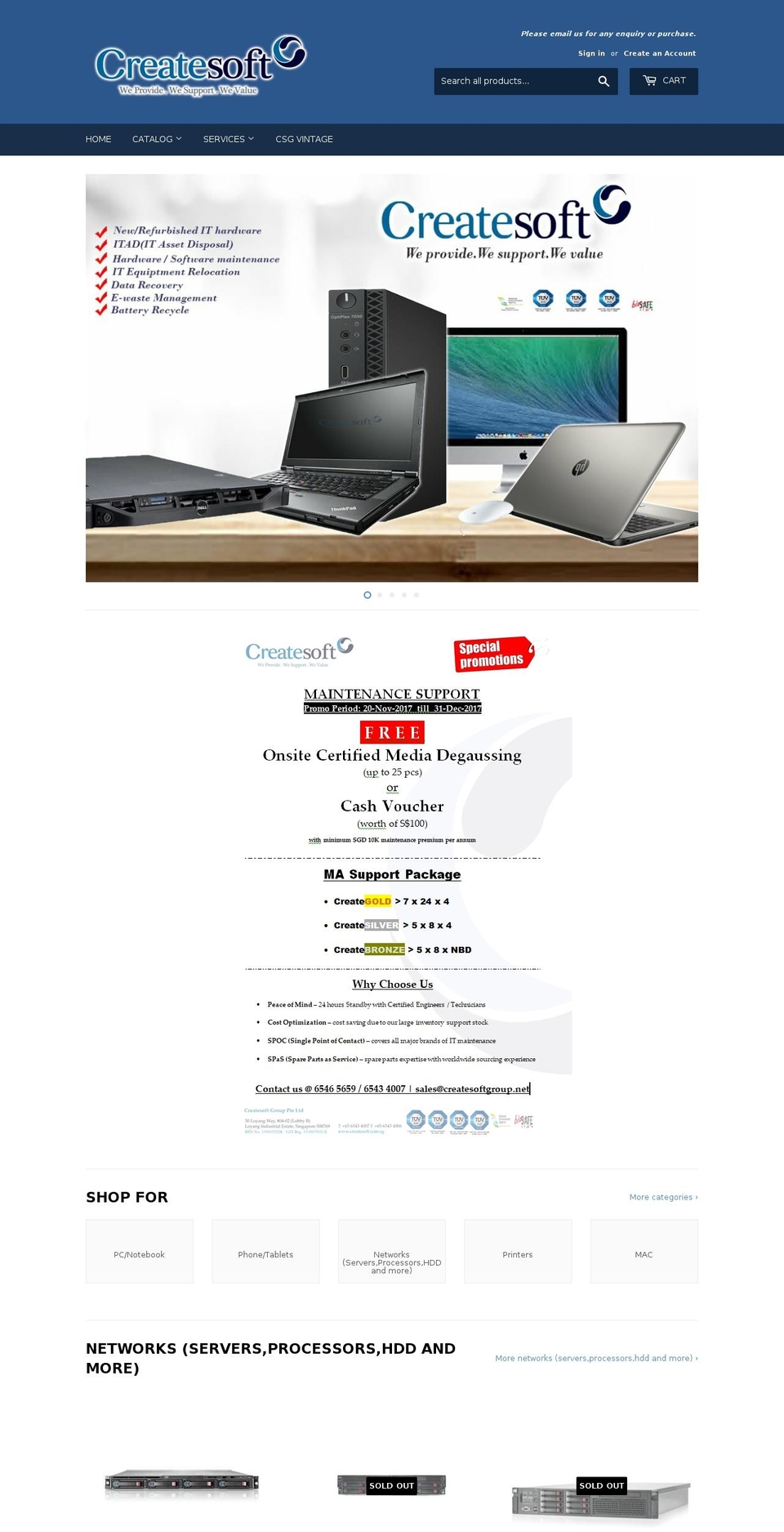 createsoftgroupshop.net shopify website screenshot