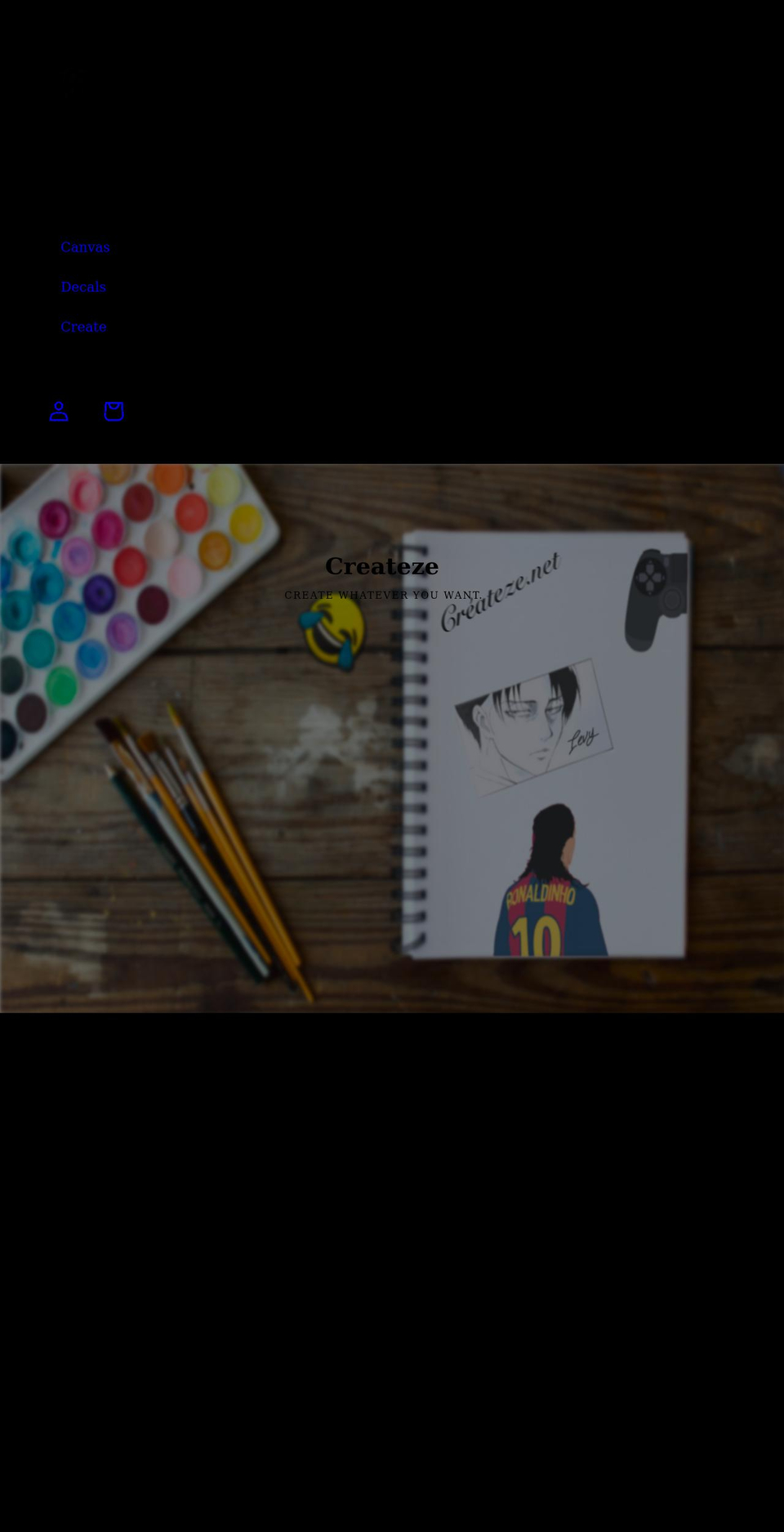 createze.com shopify website screenshot