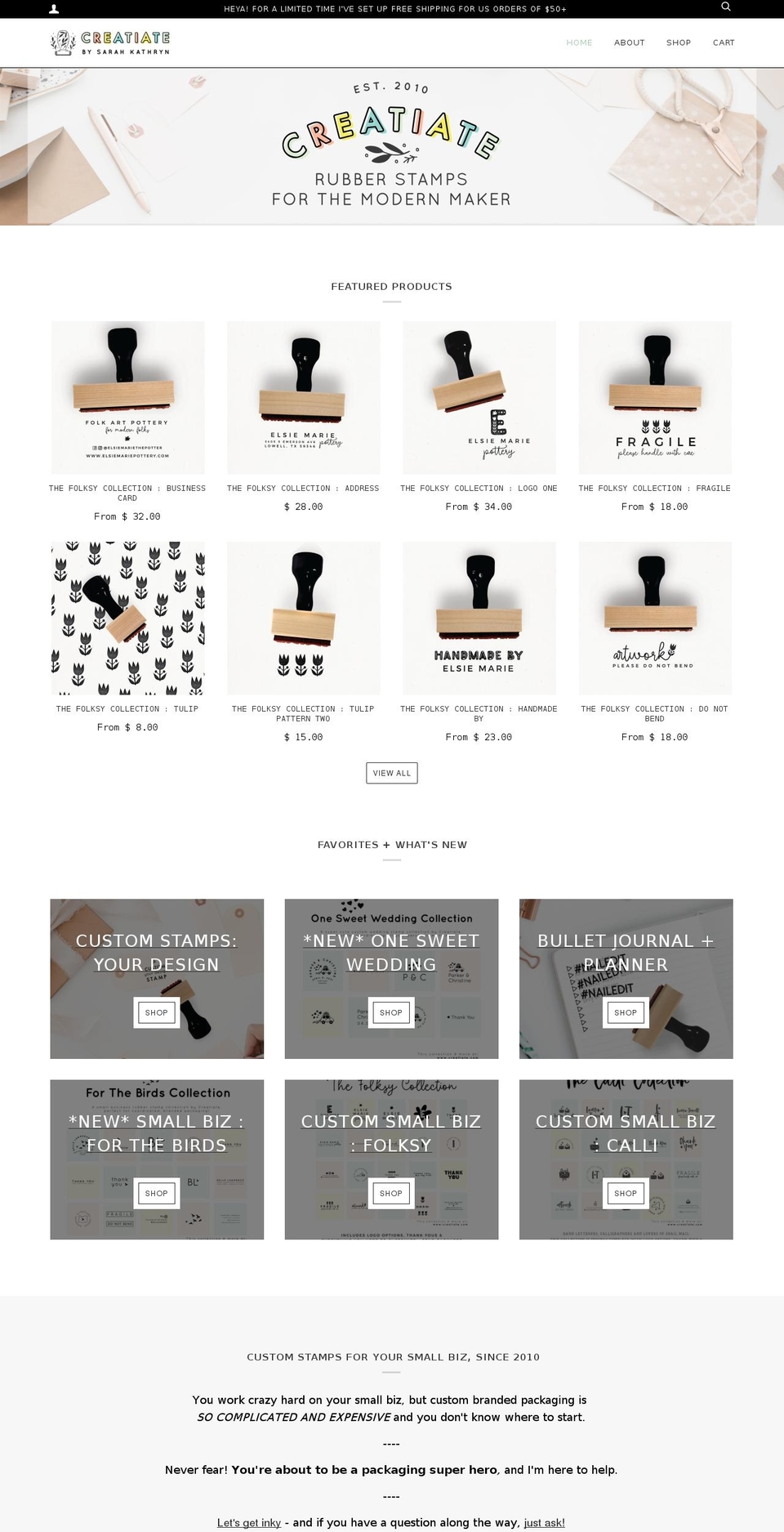 creatiate.com — Shopify storefront screenshot