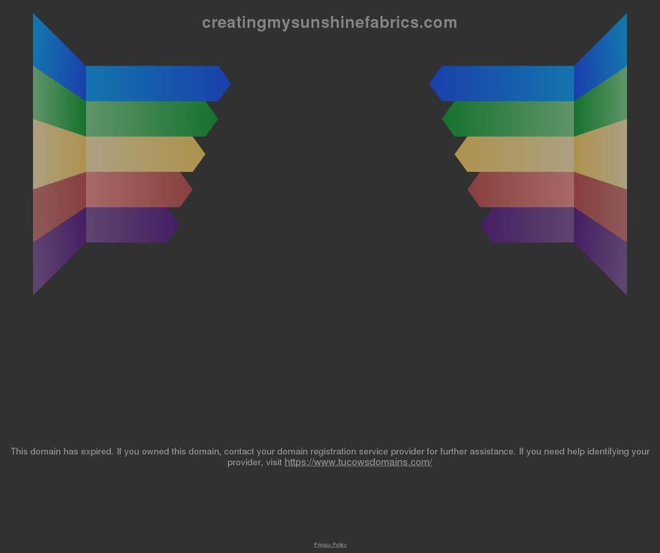 creatingmysunshinefabrics.com shopify website screenshot