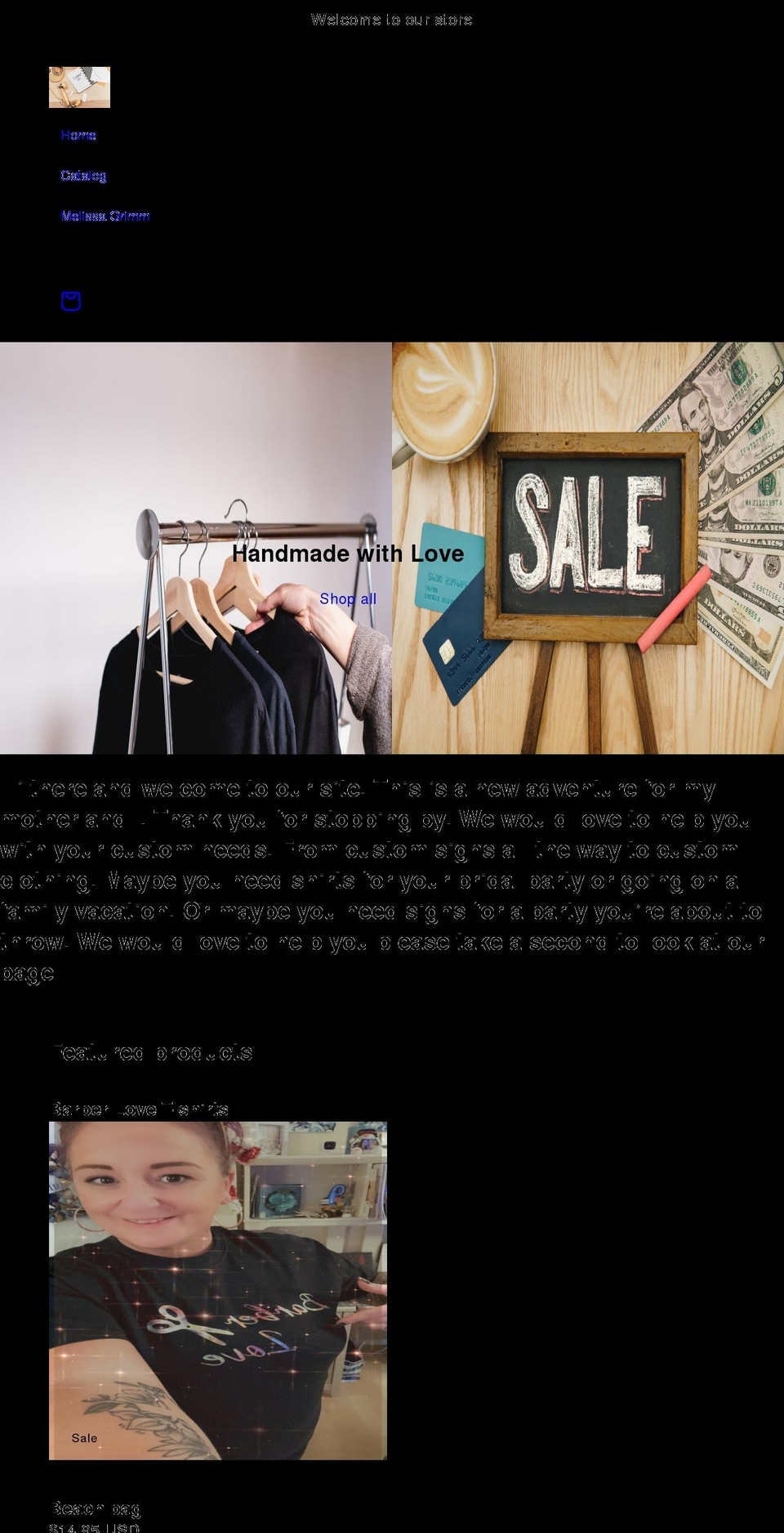 creatingourvision.com shopify website screenshot
