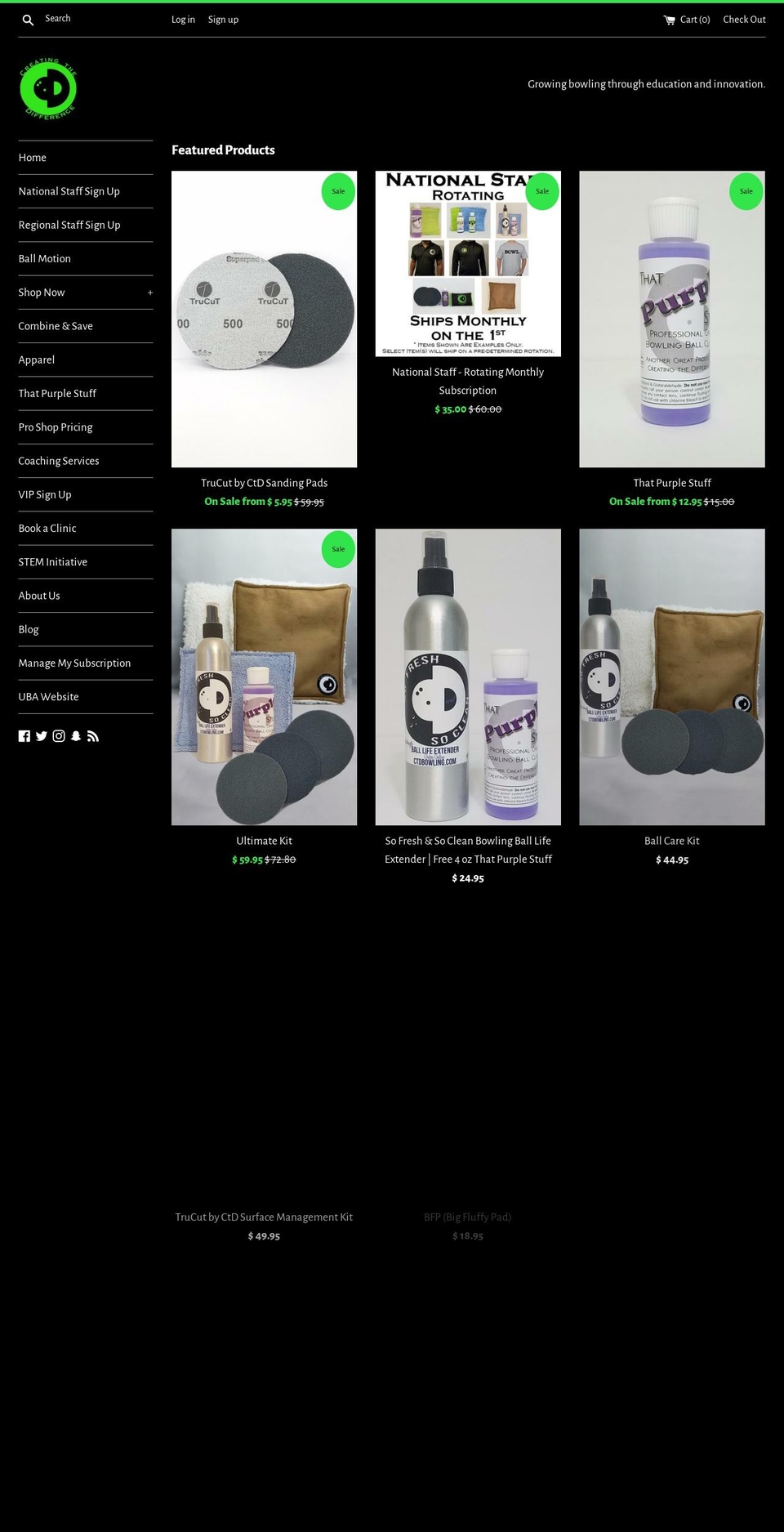creatingthedifferenceproshop.com — Shopify storefront screenshot