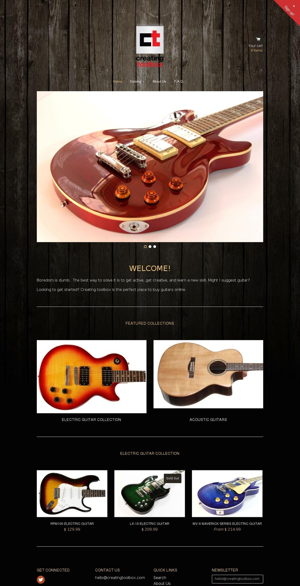 creatingtoolbox.com shopify website screenshot