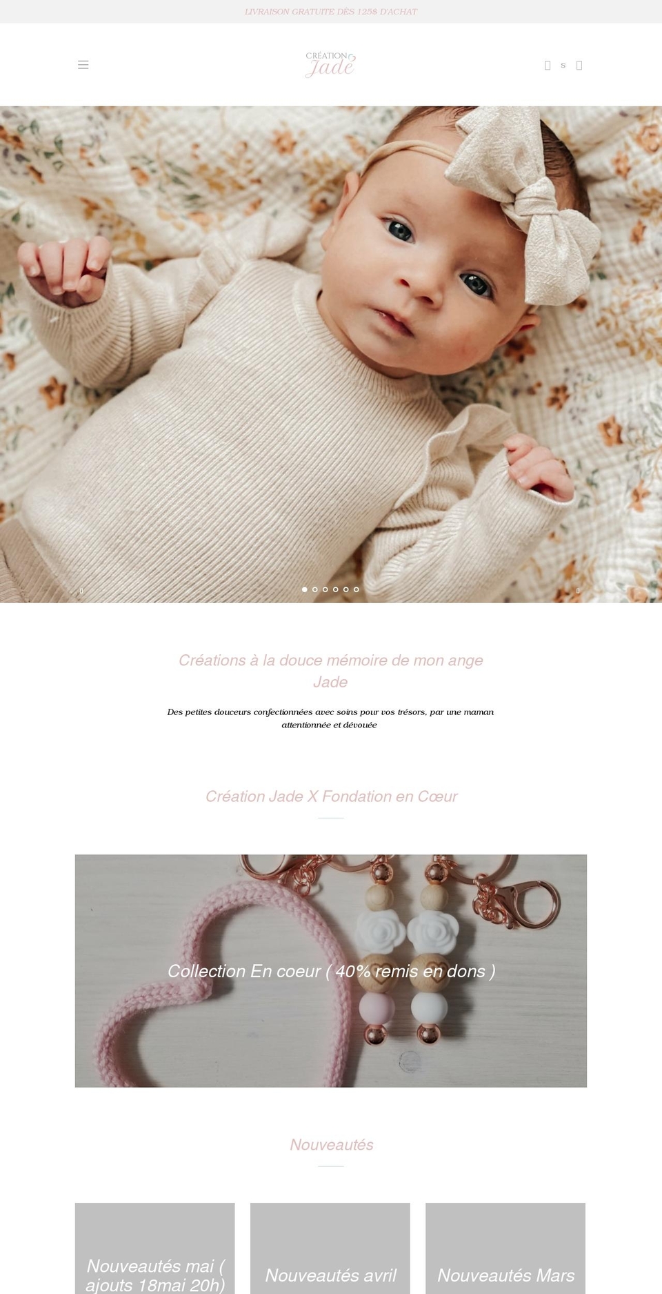 creation-jade.ca shopify website screenshot