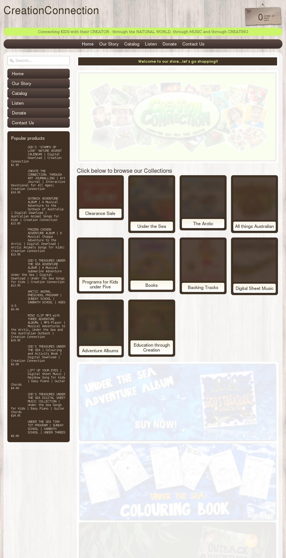 creationconnection.com.au shopify website screenshot