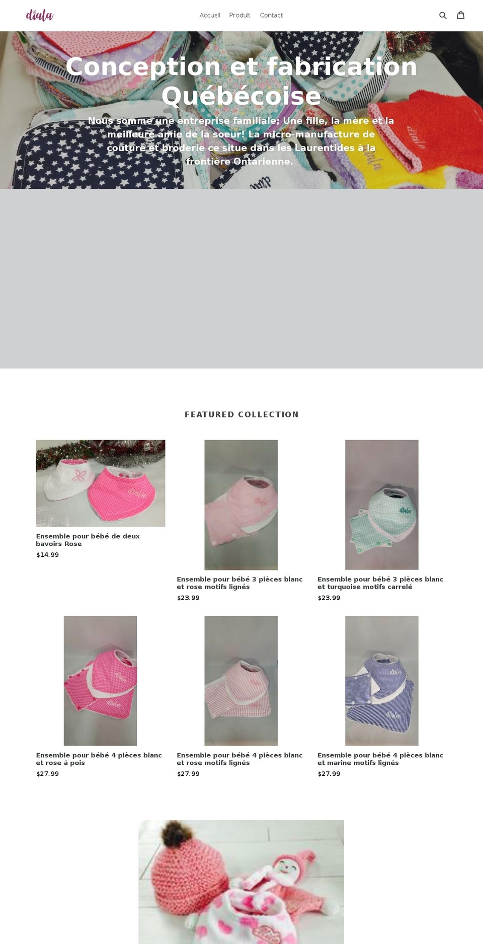 creationdiala.com shopify website screenshot
